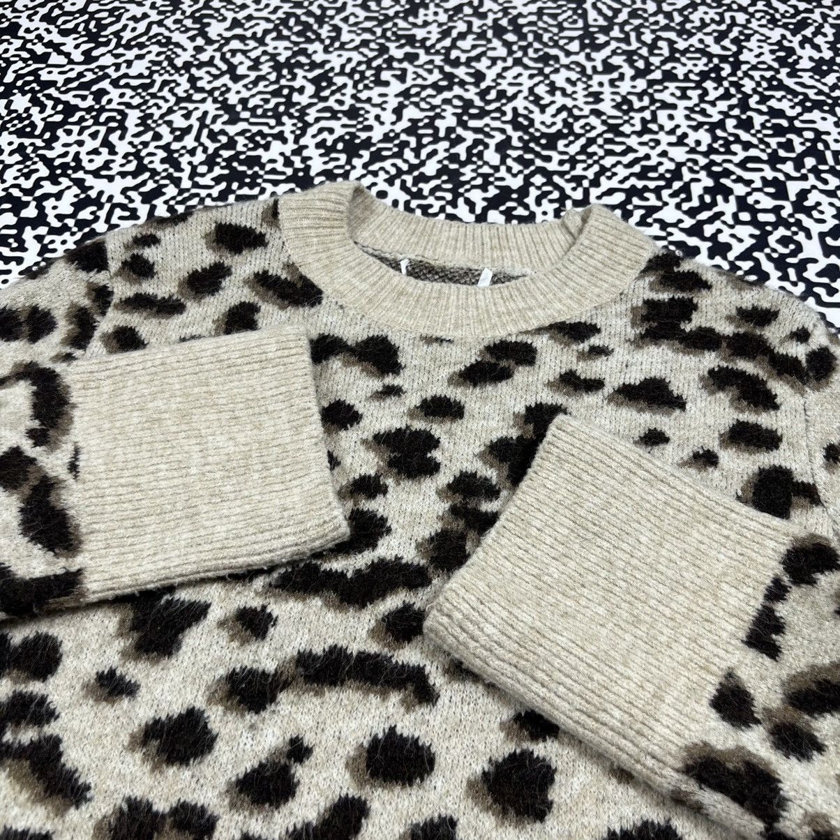 Japanese Brand Vintage Y2K Japanese Leopard Style Boxy Sweater 90s Size M / US 6-8 / IT 42-44 - 6 Thumbnail