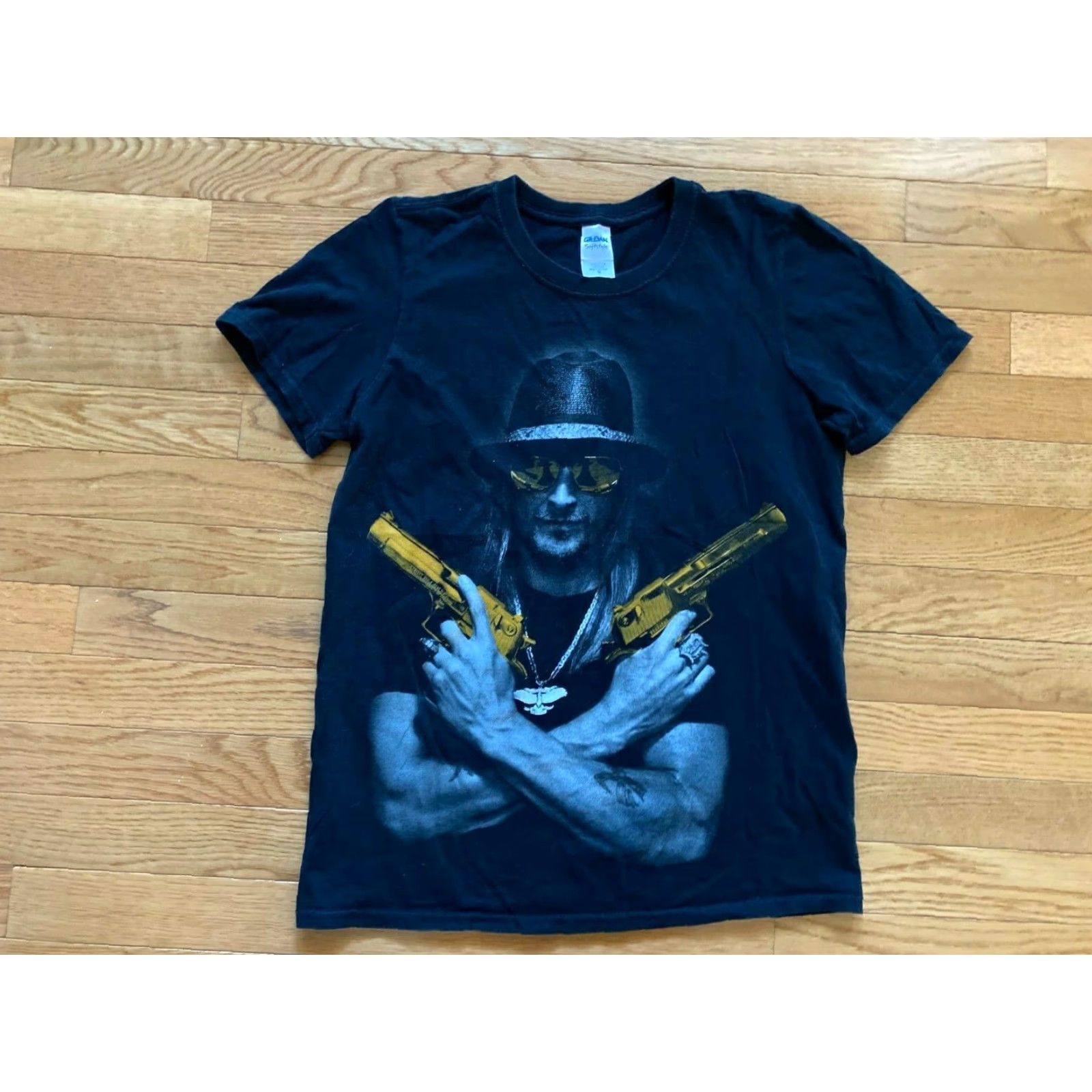 Gildan Kid Rock Tour 2013 Black Double-Sided Shirt Mens Small Concert T-Shirt Size US S / EU 44-46 / 1 - 2 Thumbnail