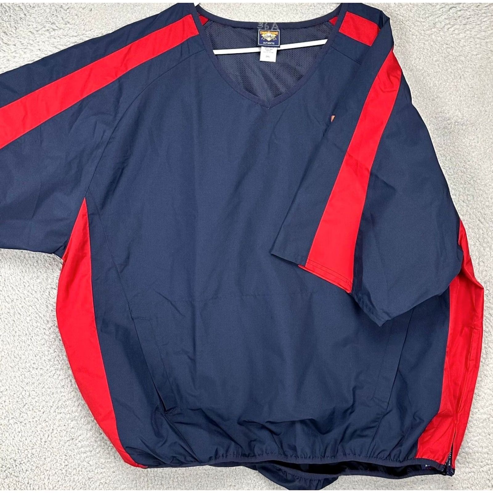 Vintage Cooperstown Jacket Mens 2XL Navy Red Windbreaker Lightweight Vented Pullover Size US XXL / EU 58 / 5 - 4 Thumbnail