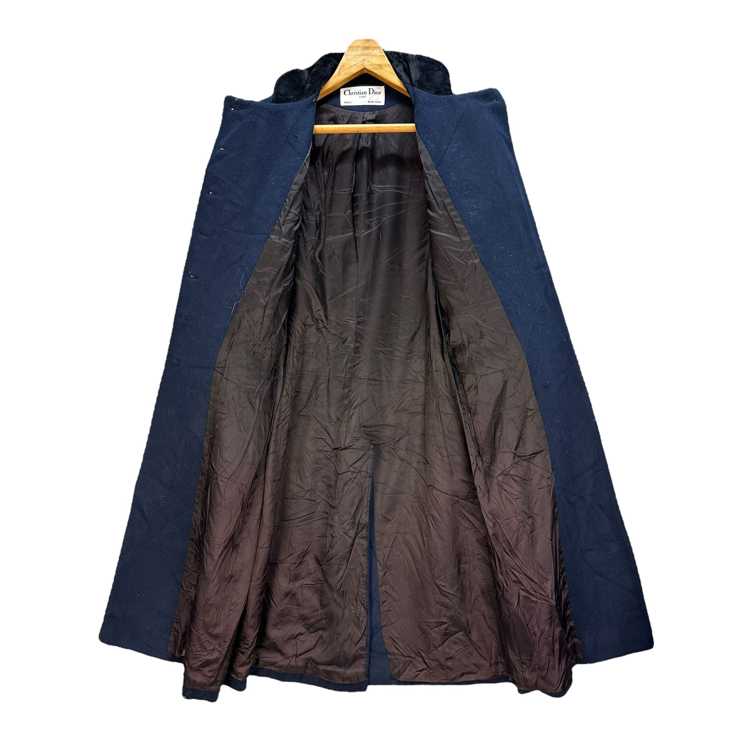 Christian Dior Monsieur 80's CHRISTIAN DIOR Double Breasted Wool Long Coat #A52-1213 Size S / US 4 / IT 40 - 8 Thumbnail