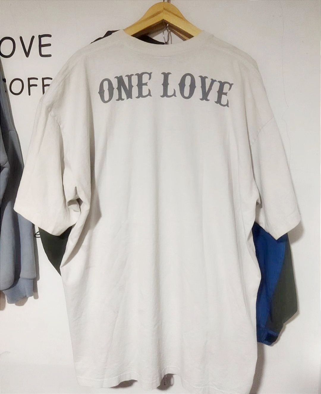 Bob Marley Vintage Pro Super Heavy “ONE LOVE” BOB MARLEY Tee Shirt RARE Size US XXL / EU 58 / 5 - 4 Thumbnail