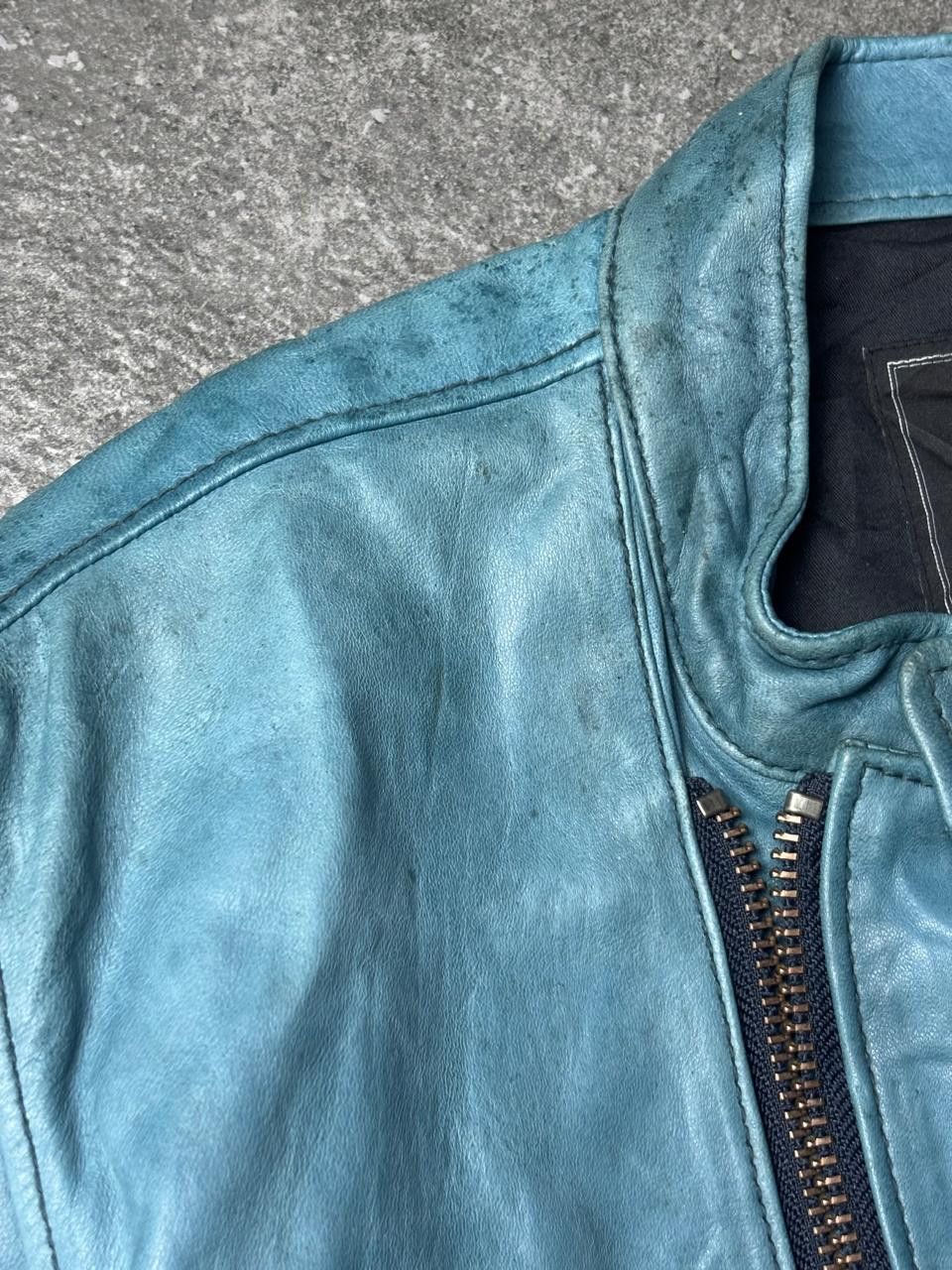 Tete Homme 2000s Tete Homme Asymmetric Leather Jacket Size US S / EU 44-46 / 1 - 5 Thumbnail