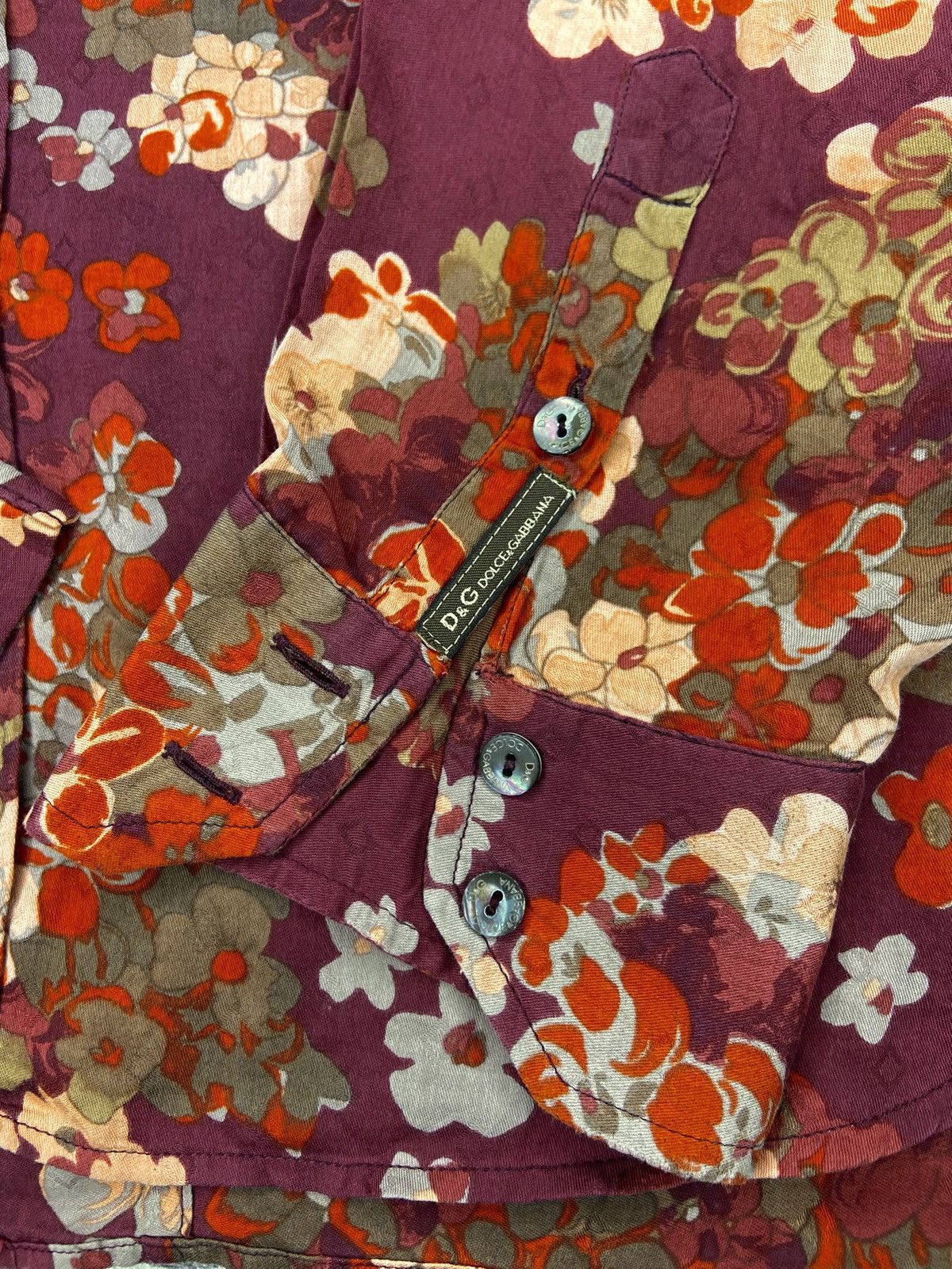 Dolce & Gabbana × Vintage Dolce & Gabbana Made in Italy Vintage Floral Shirt Rare Size US L / EU 52-54 / 3 - 5 Thumbnail