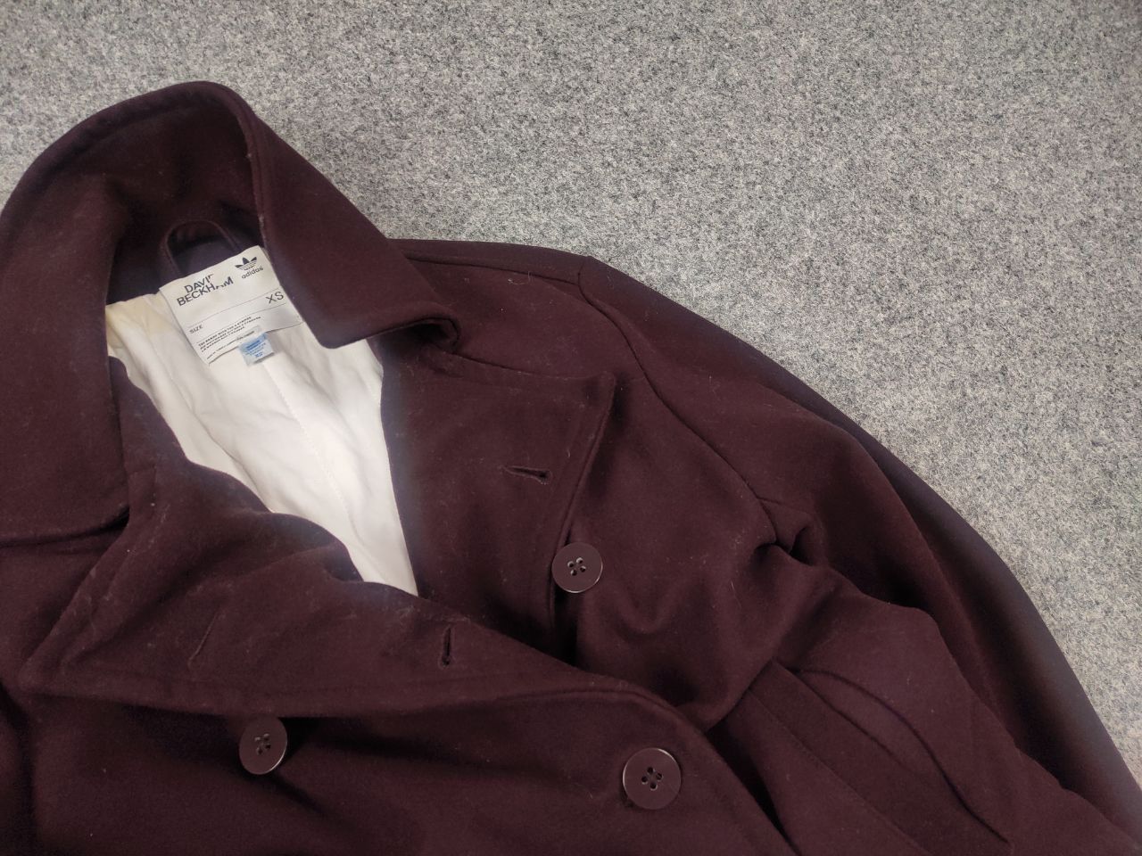 Adidas David Beckham Adidas wool coat Double Breasted Jacket Size US S / EU 44-46 / 1 - 7 Thumbnail