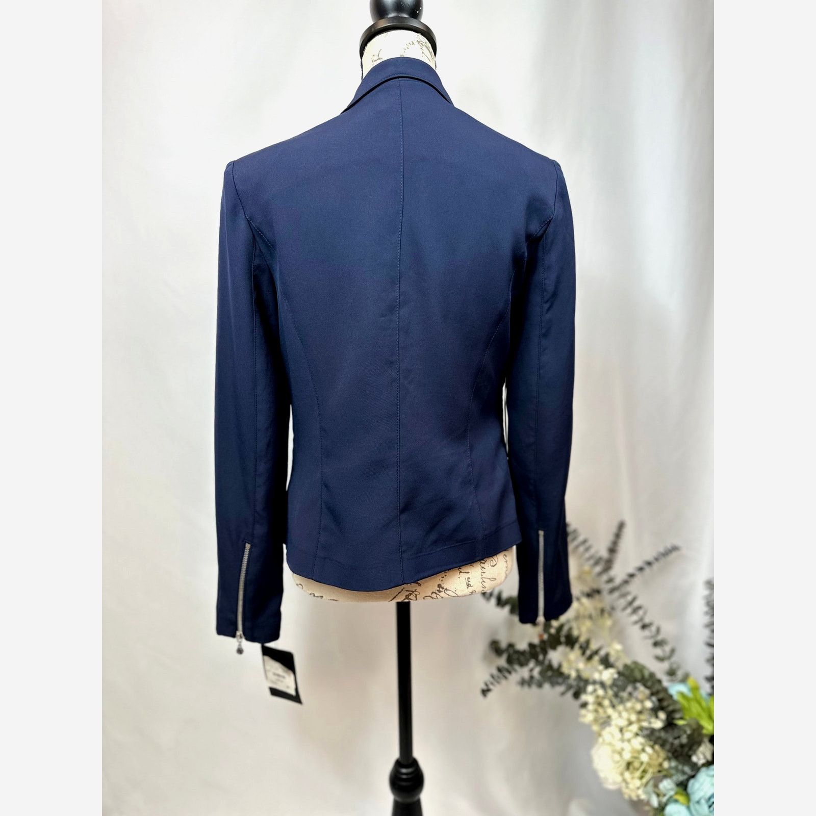 Other Vex Colley Blazer Silver-tone Grommet Details Navy 8 Size M / US 6-8 / IT 42-44 - 12 Thumbnail