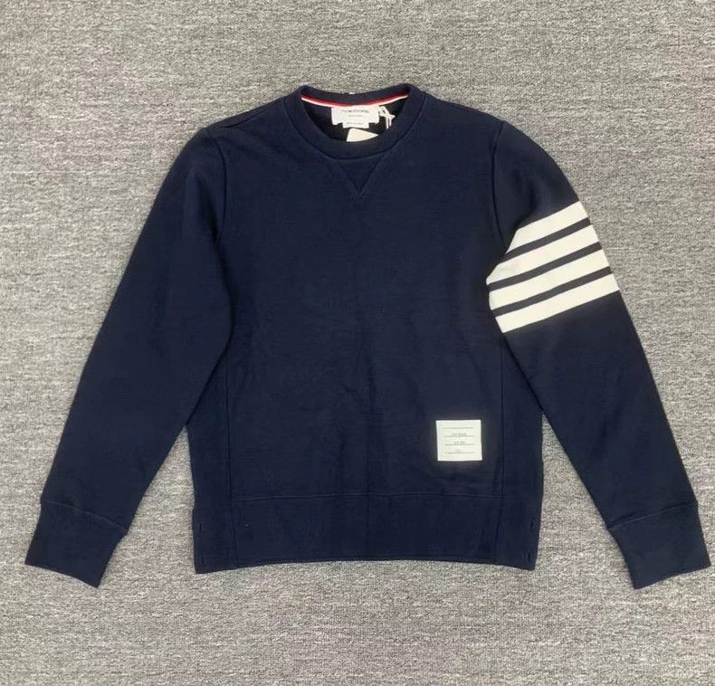 Thom Browne Thom Browne Classic Sweater Navy Blue-dmc Size US M / EU 48-50 / 2 - 1 Thumbnail