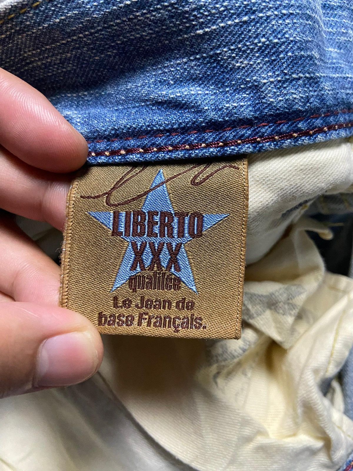 Japanese Brand Liberto XXX Distressed Ripped Denim Jeans (165) Size US 32 / EU 48 - 8 Thumbnail