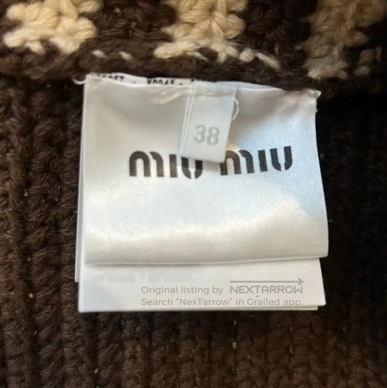 Miu Miu Miu Miu Brown Cotton Knitted Pullover . Size M / US 6-8 / IT 42-44 - 7 Thumbnail