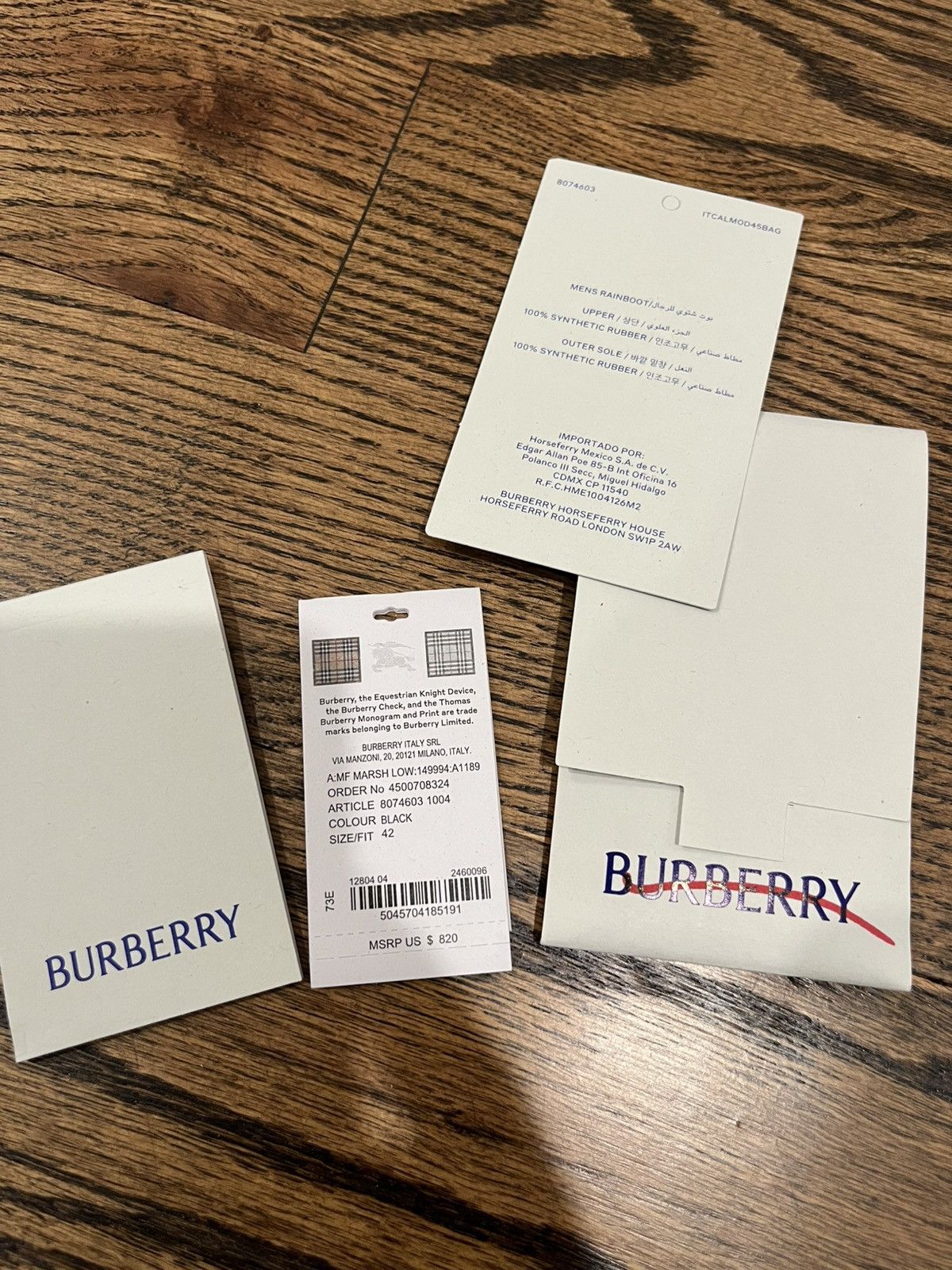 Burberry Burberry Rubber Marsh Boots Low Size US 9 / EU 42 - 19 Thumbnail