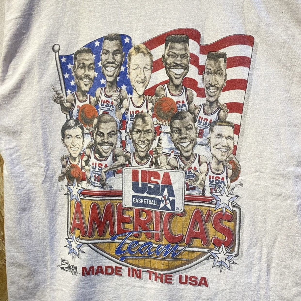 NBA × Vintage VINTAGE 91-92‼️USA Basketball America’s Team Tee Size US XL / EU 56 / 4 - 3 Thumbnail