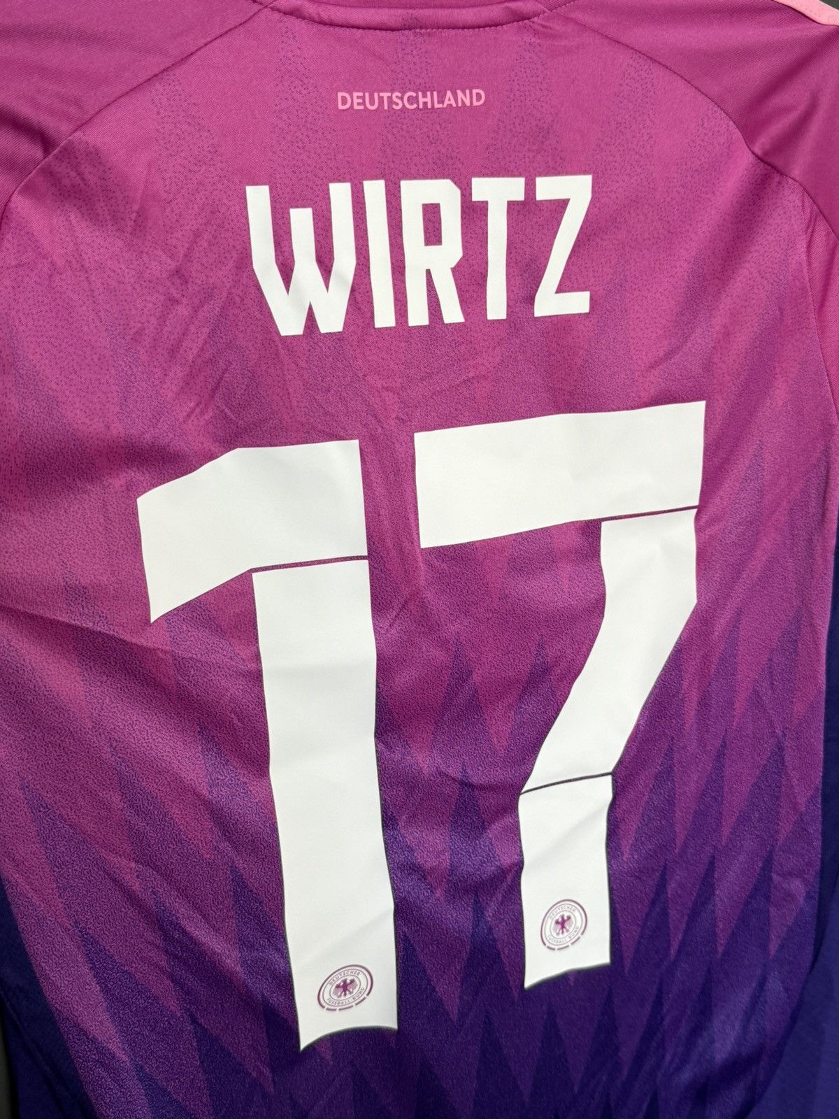 Adidas KIDS New Germany 24/25 Away Wirtz Football Jersey T-Shirt Size US XS / EU 42 / 0 - 3 Thumbnail