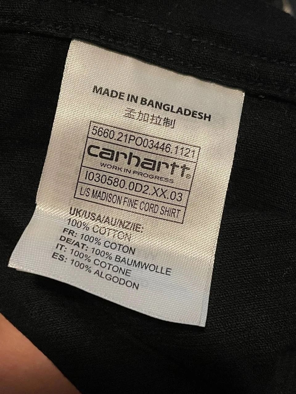 Carhartt Wip Carhartt Wip Madison Fine Cord Mens Corduroy Velvet Shirt Size US M / EU 48-50 / 2 - 11 Thumbnail