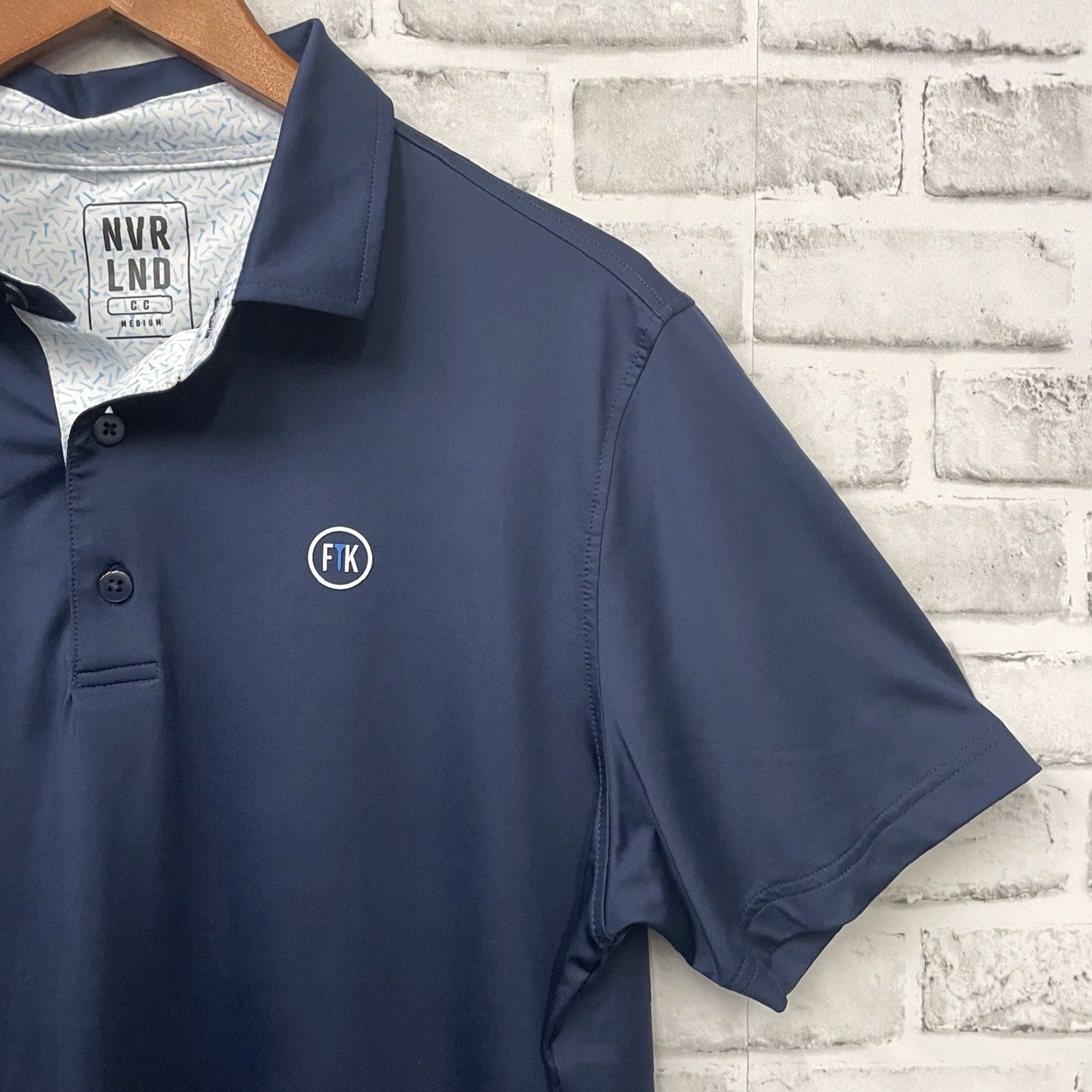 Vintage NVRLND Roxx Vodk Polo Shirt Dark Blue Athletic M Mens Size M Polo Shirt Size US M / EU 48-50 / 2 - 2 Thumbnail