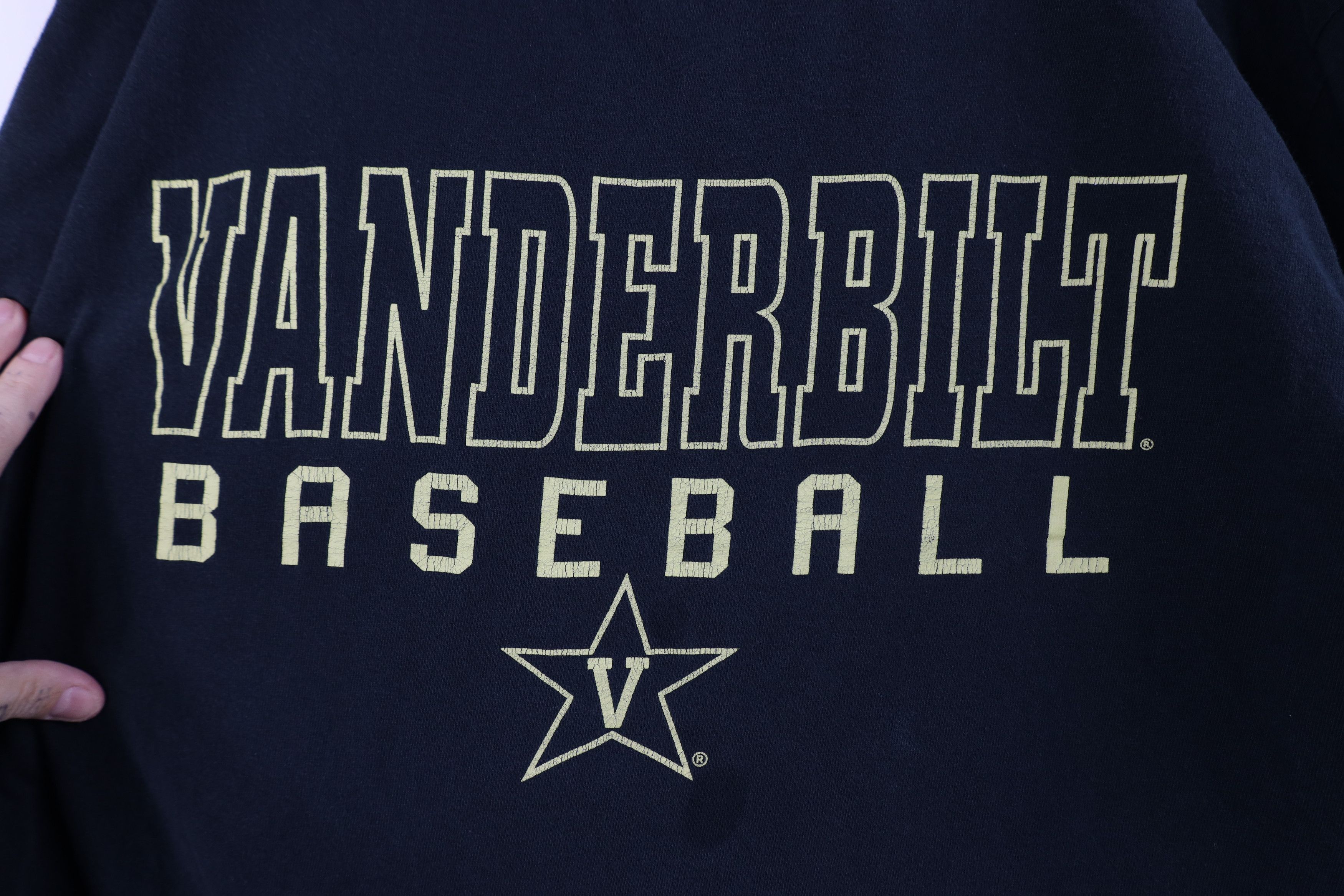 Vintage Vintage Vanderbilt University Baseball Long Sleeve T-Shirt Size US L / EU 52-54 / 3 - 4 Thumbnail