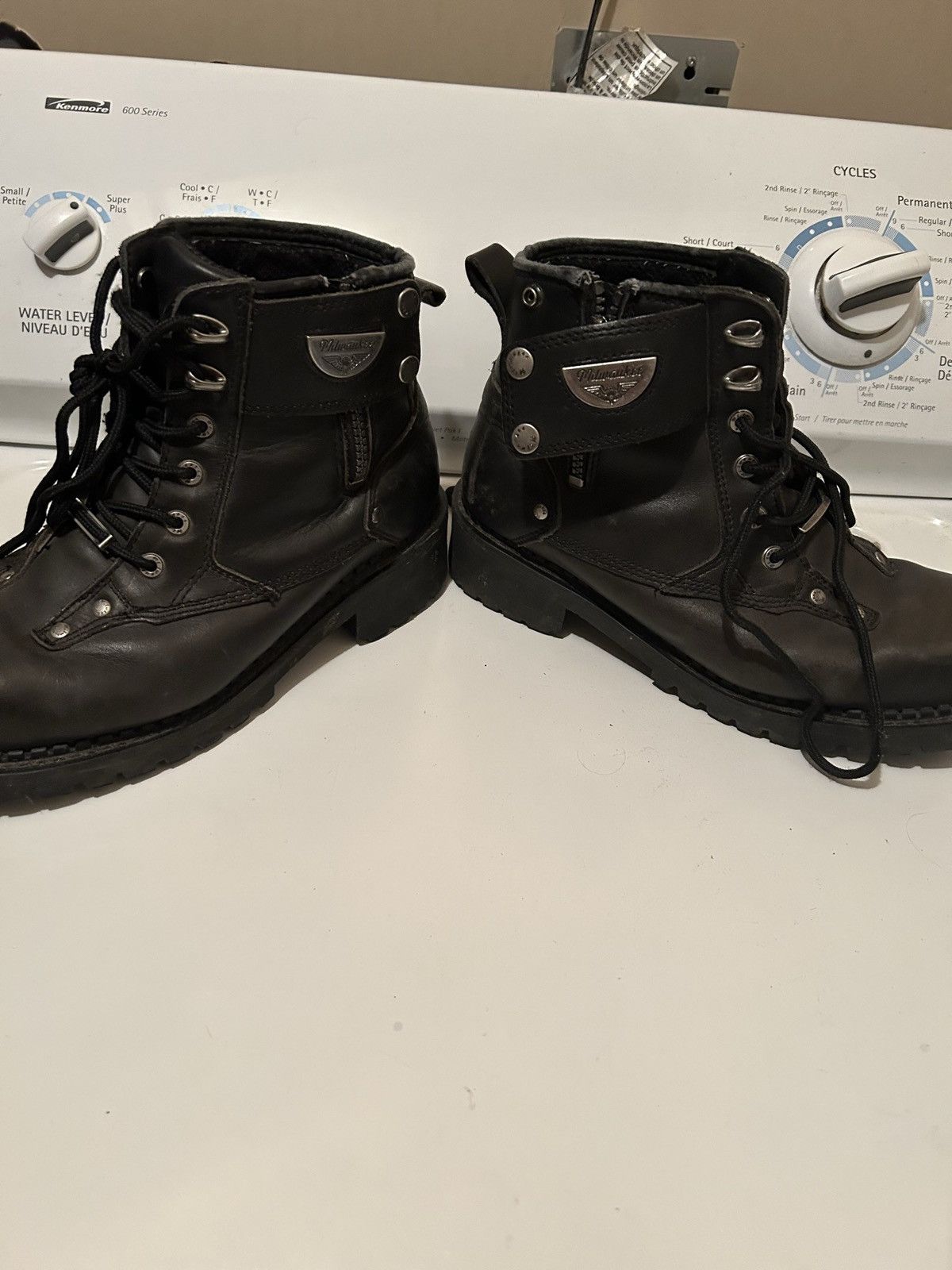 Vintage Milwaukee leather black boots Size US 8.5 / EU 41-42 - 3 Thumbnail