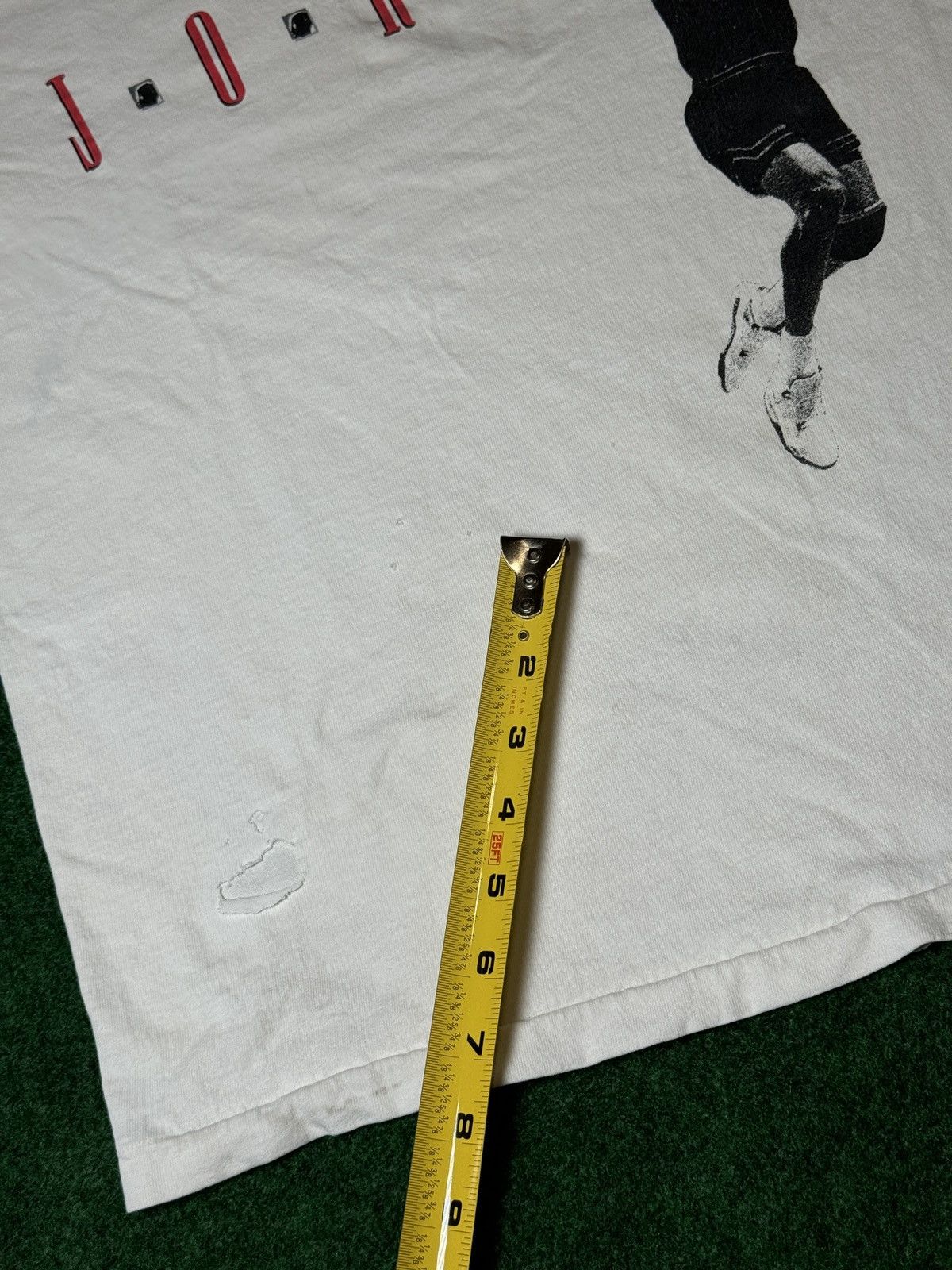 Jordan Brand × Nike × Vintage Vintage 80s 90s Nike Jordan Grey Tag ICONIC Graphic T Shirt Size US L / EU 52-54 / 3 - 9 Thumbnail