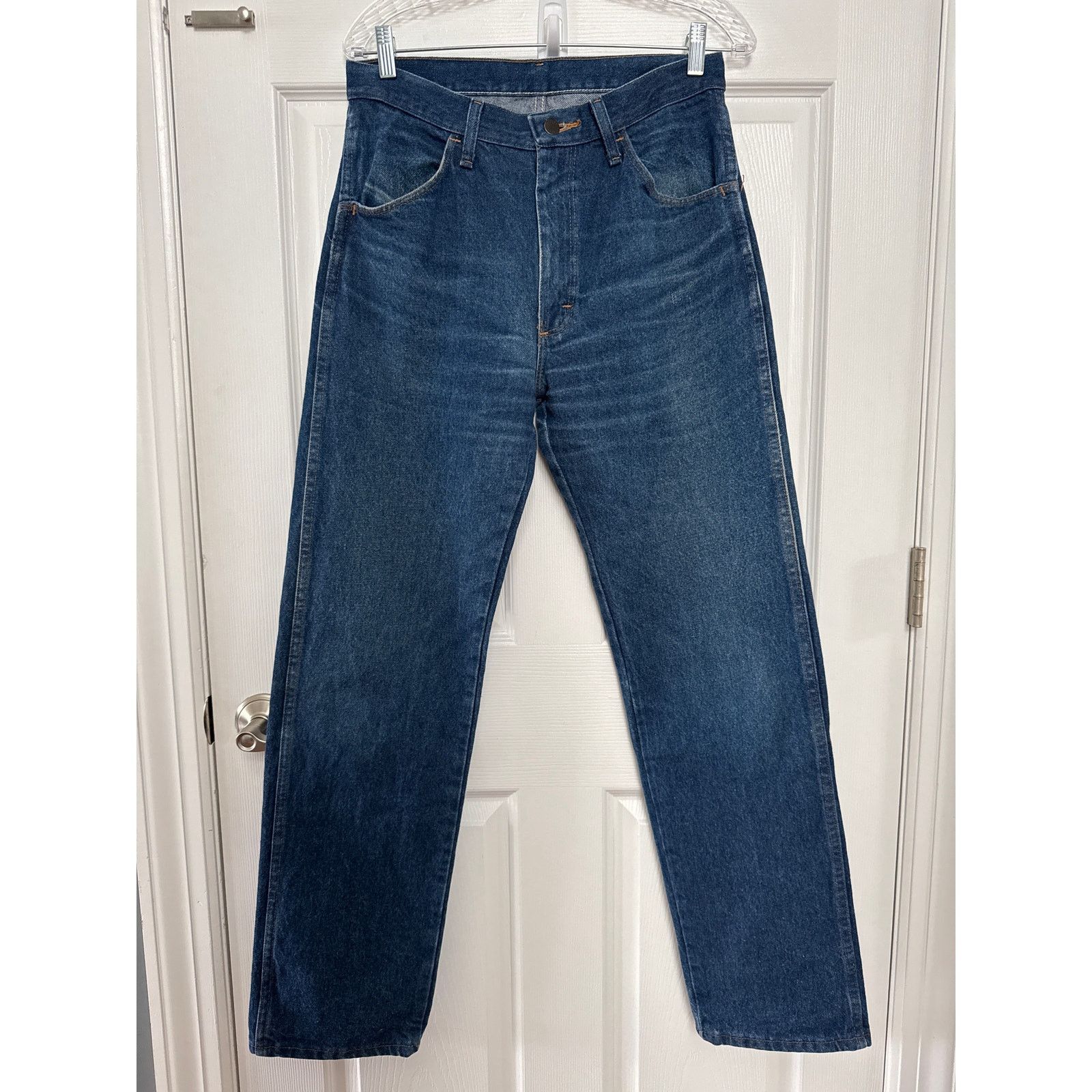 Vintage Y2K Rustler dark blue bootcut high waisted jeans 33X32 Size US 33 - 14 Thumbnail