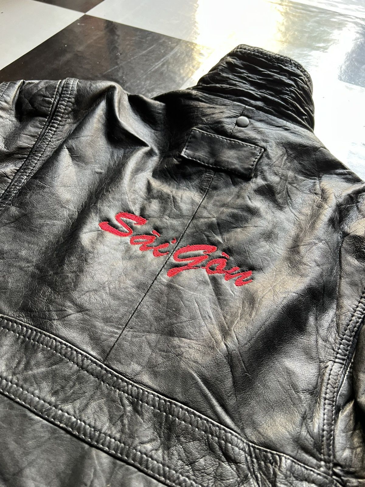 Vintage Vintage Bomber Leather SAIGON ( VIETNAM h Size US L / EU 52-54 / 3 - 3 Thumbnail