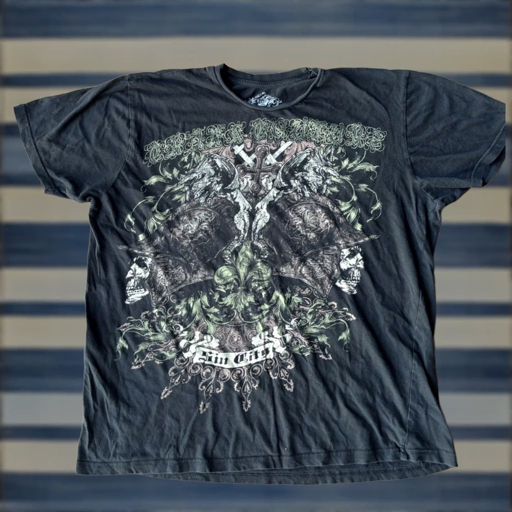 Vintage VINTAGE Crank T-Shirt Cyber Grunge XL Black Short Sleeve Crew Neck Graphic Print - Mens Size US XL / EU 56 / 4 - 1 Thumbnail
