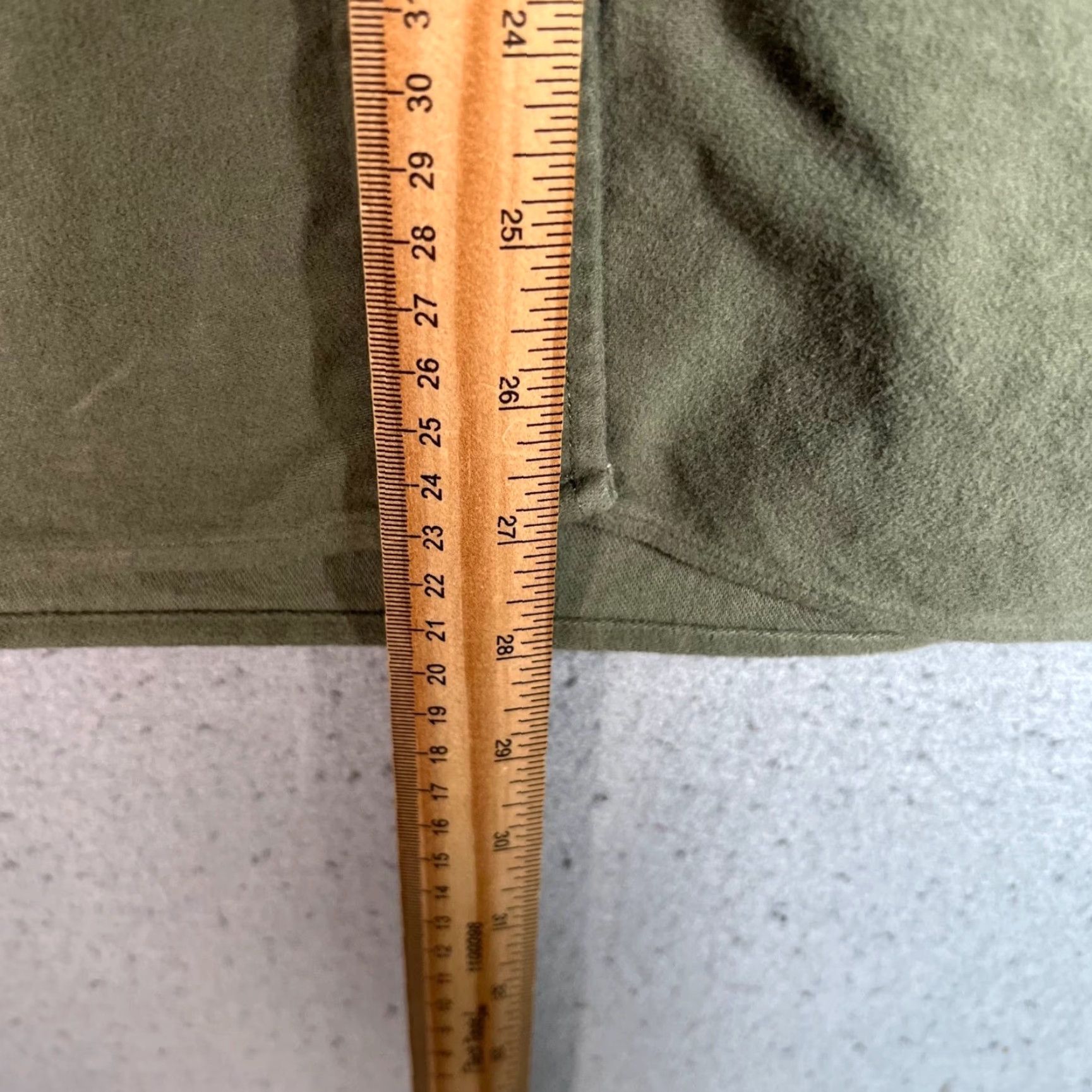Olive VINTAGE British Moleskin Mens Size Small Olive Green Button-Down Shirt 100% Cotton Size US S / EU 44-46 / 1 - 6 Thumbnail