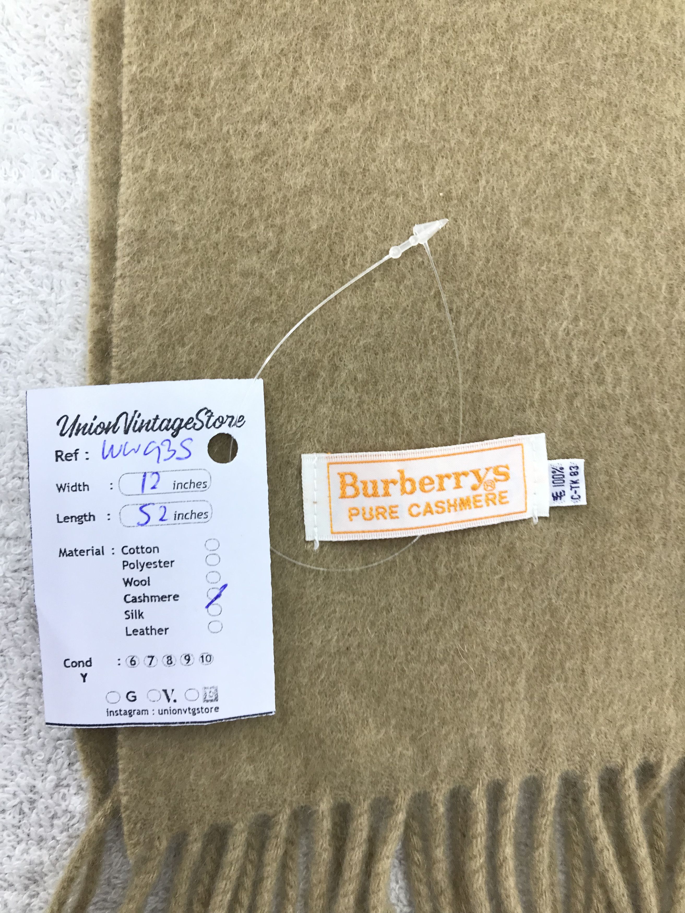 Burberry × Vintage Burberry Scarf / Muffler / Neckwear - WW935 Size ONE SIZE - 4 Thumbnail