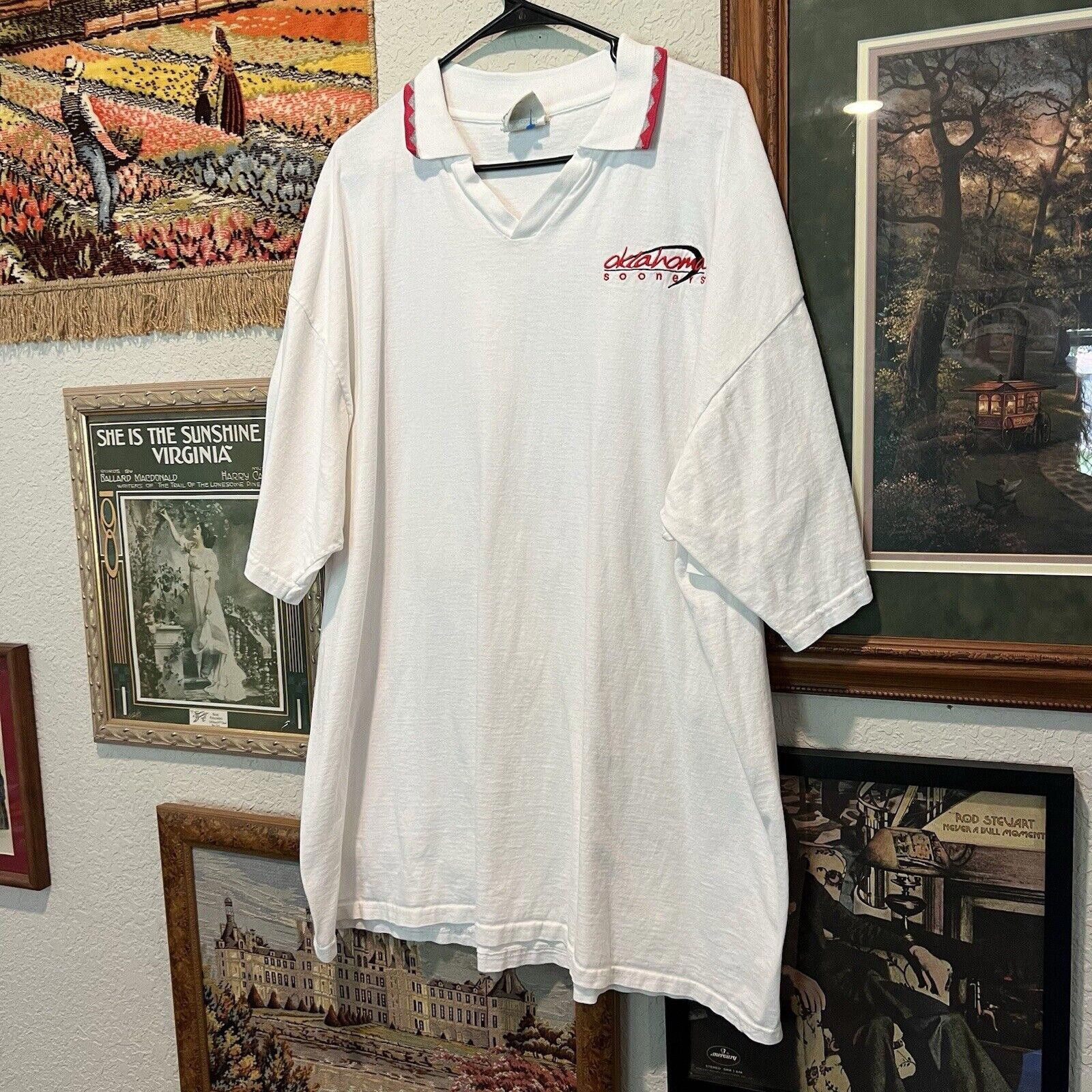 Designer Vintage 80’s University Of Oklahoma Sooners Polo Size 2XL Size US XXL / EU 58 / 5 - 2 Thumbnail