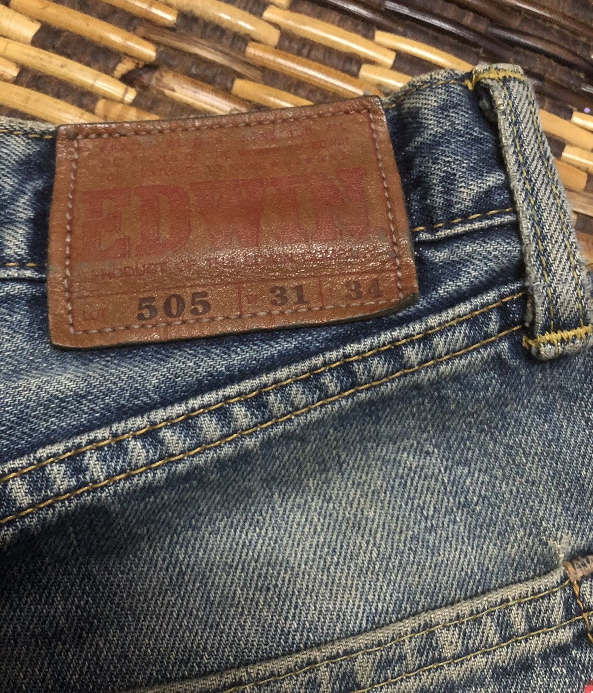 Edwin × Evisu Vintage Edwin Custom Made Evisu Selvedge Jeans Size US 32 / EU 48 - 8 Thumbnail
