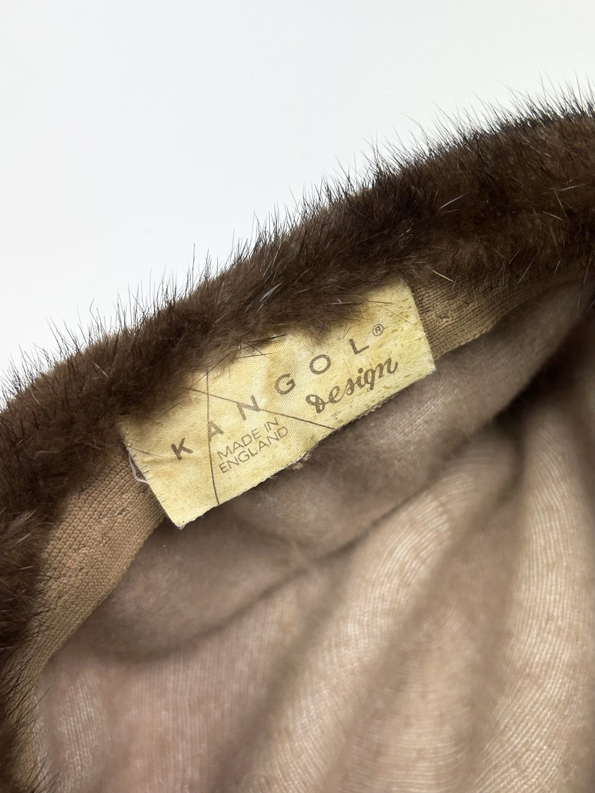 Burberry × Kangol × Vintage Vintage fur hat Kangol very rare cap Made in England Size ONE SIZE - 11 Thumbnail