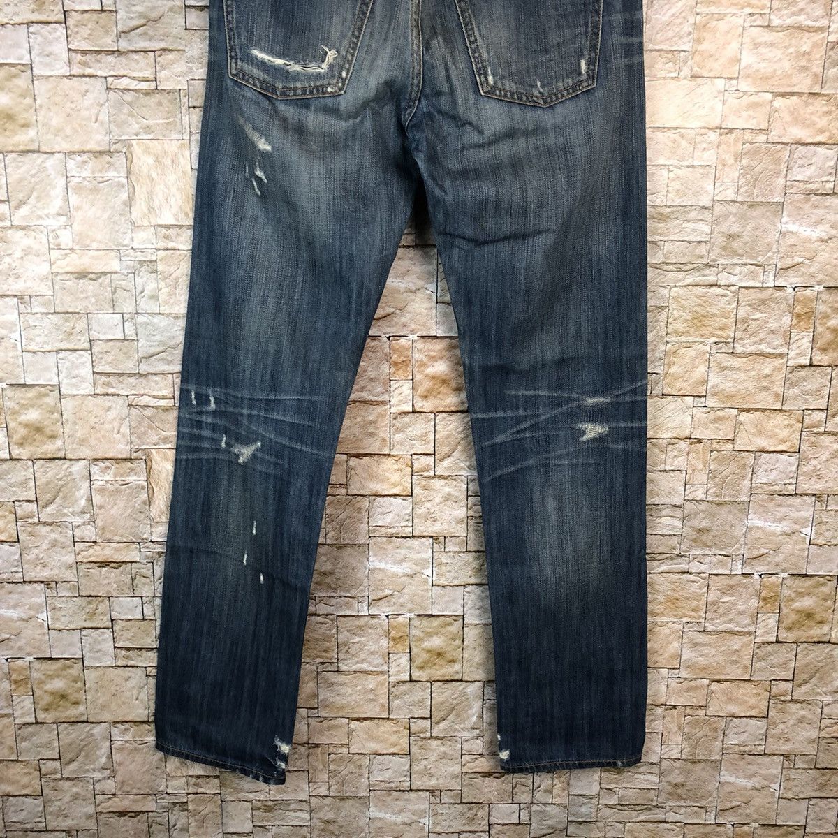 Japanese Brand Japanese Brand Blue Distressed Denim Pants #A997 Size US 28 / EU 44 - 13 Thumbnail