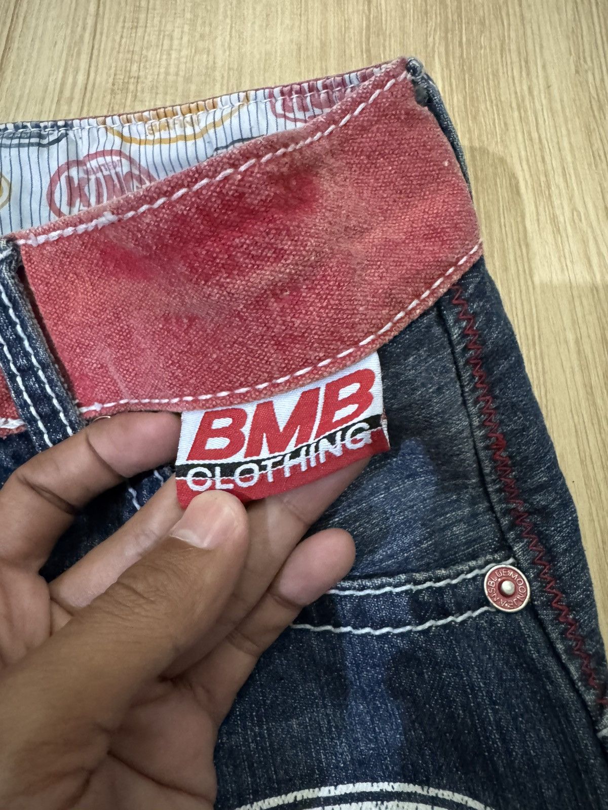 Japanese Brand VINTAGE BLUE MOON BLUE JAPANESE DESIGN JEANS Size US 28 / EU 44 - 7 Thumbnail