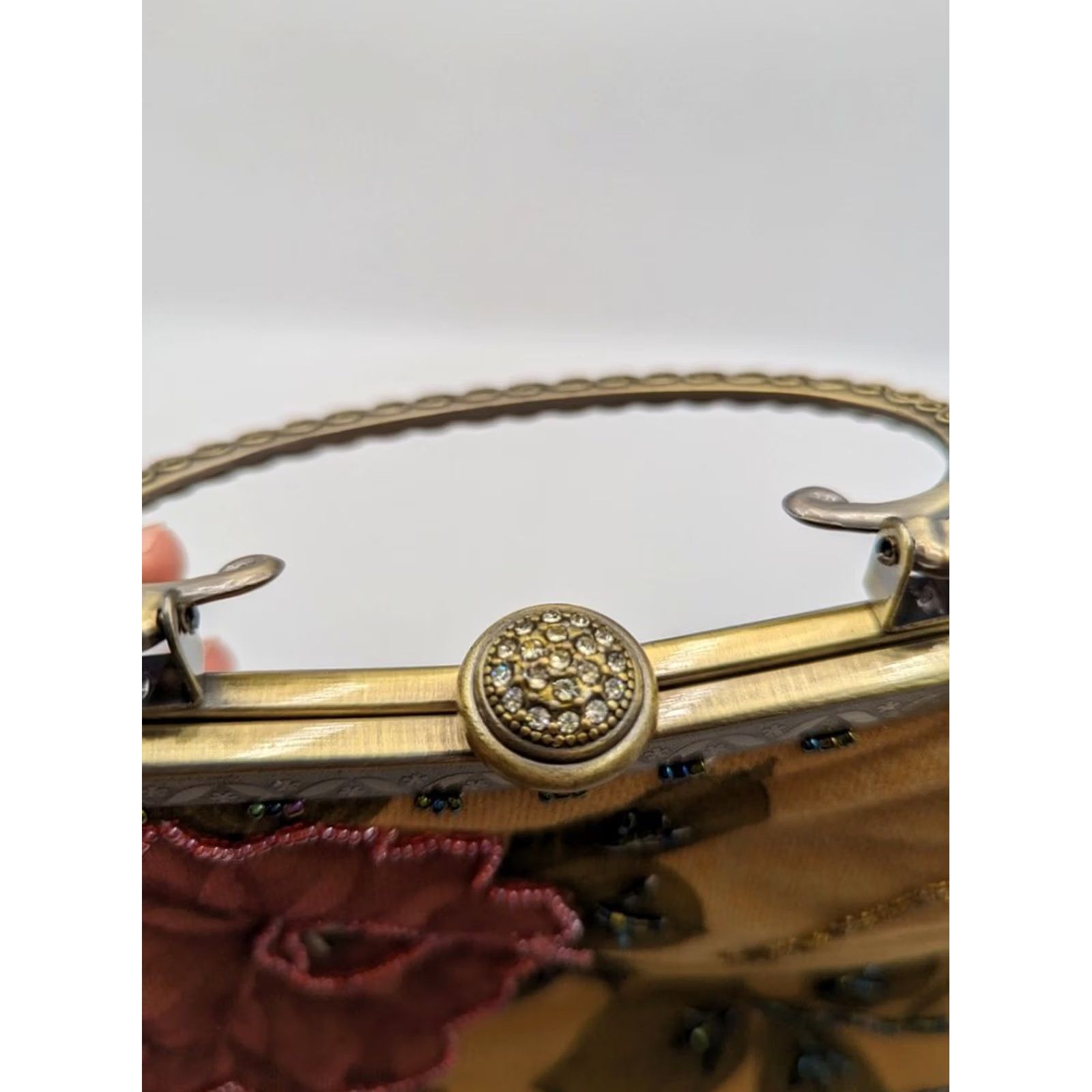 Vintage Leko London Womens Floral Clutch Bag Chain Handle Size ONE SIZE - 2 Thumbnail