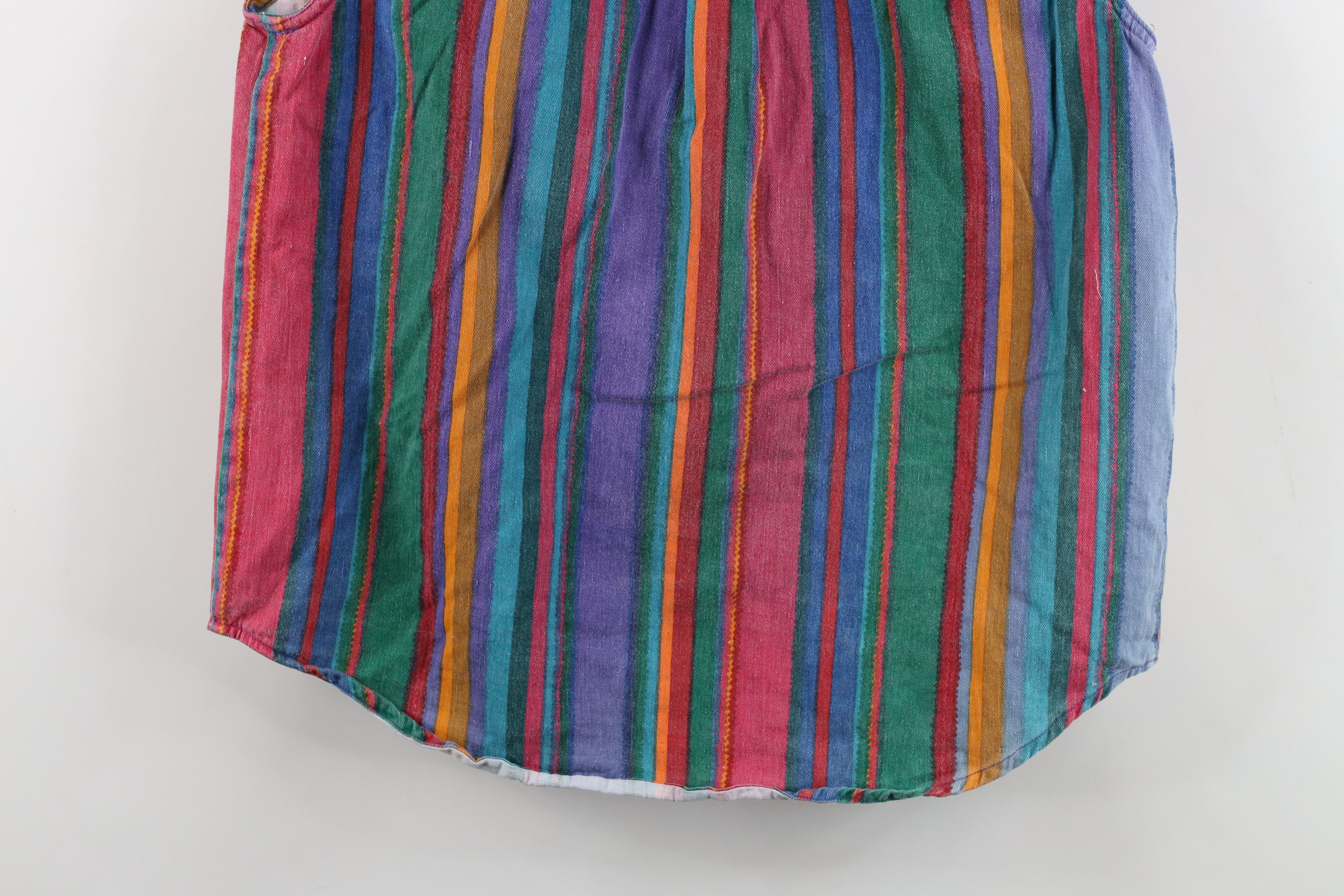 Vintage Vintage 90s Streetwear Striped Sleeveless Button Shirt Size S / US 4 / IT 40 - 13 Thumbnail
