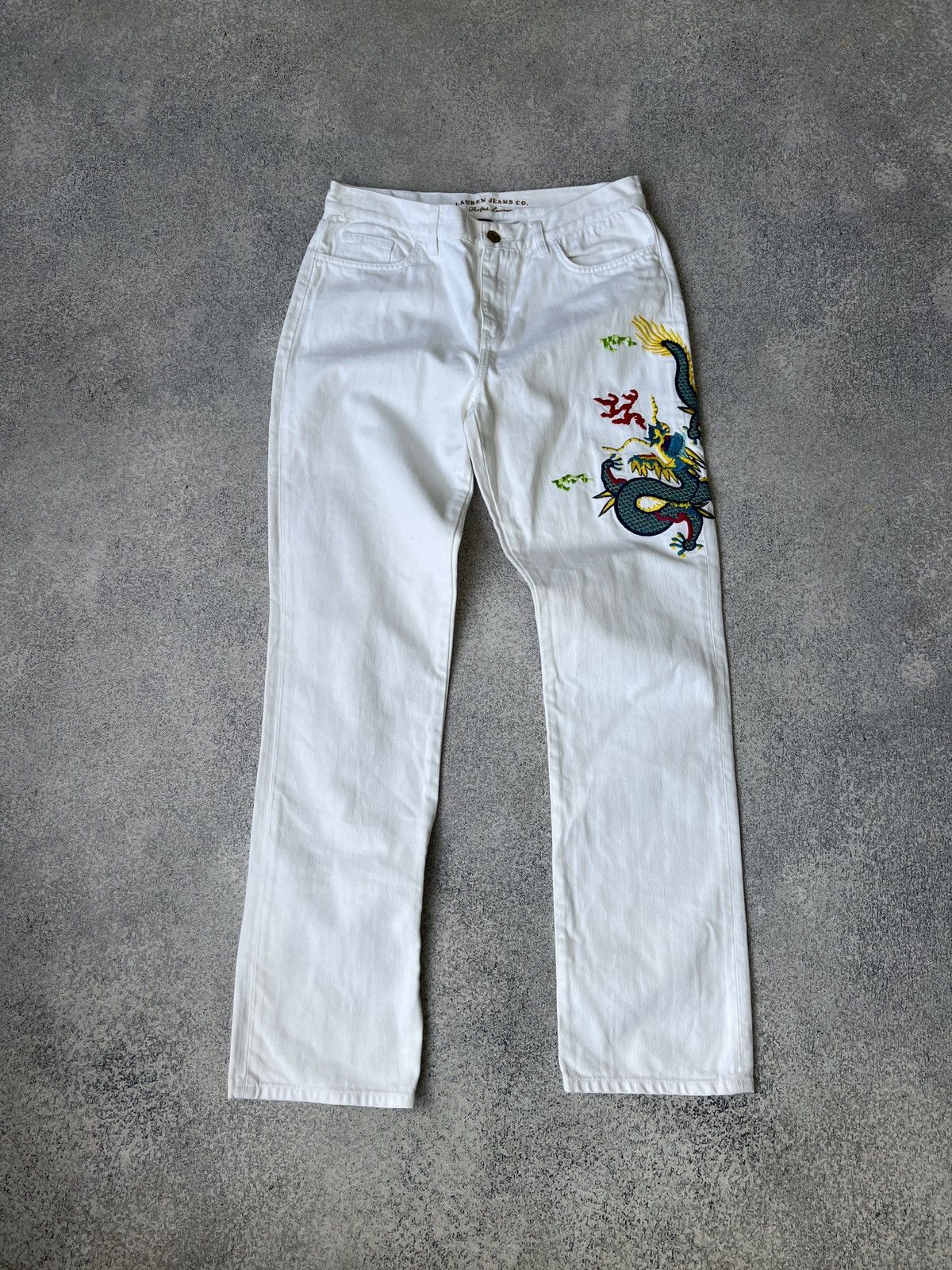 Ralph Lauren × Vintage Vintage Ralph Lauren Women’s Chinese Dragon pants Size 26" / US 2 / IT 38 - 1 Thumbnail
