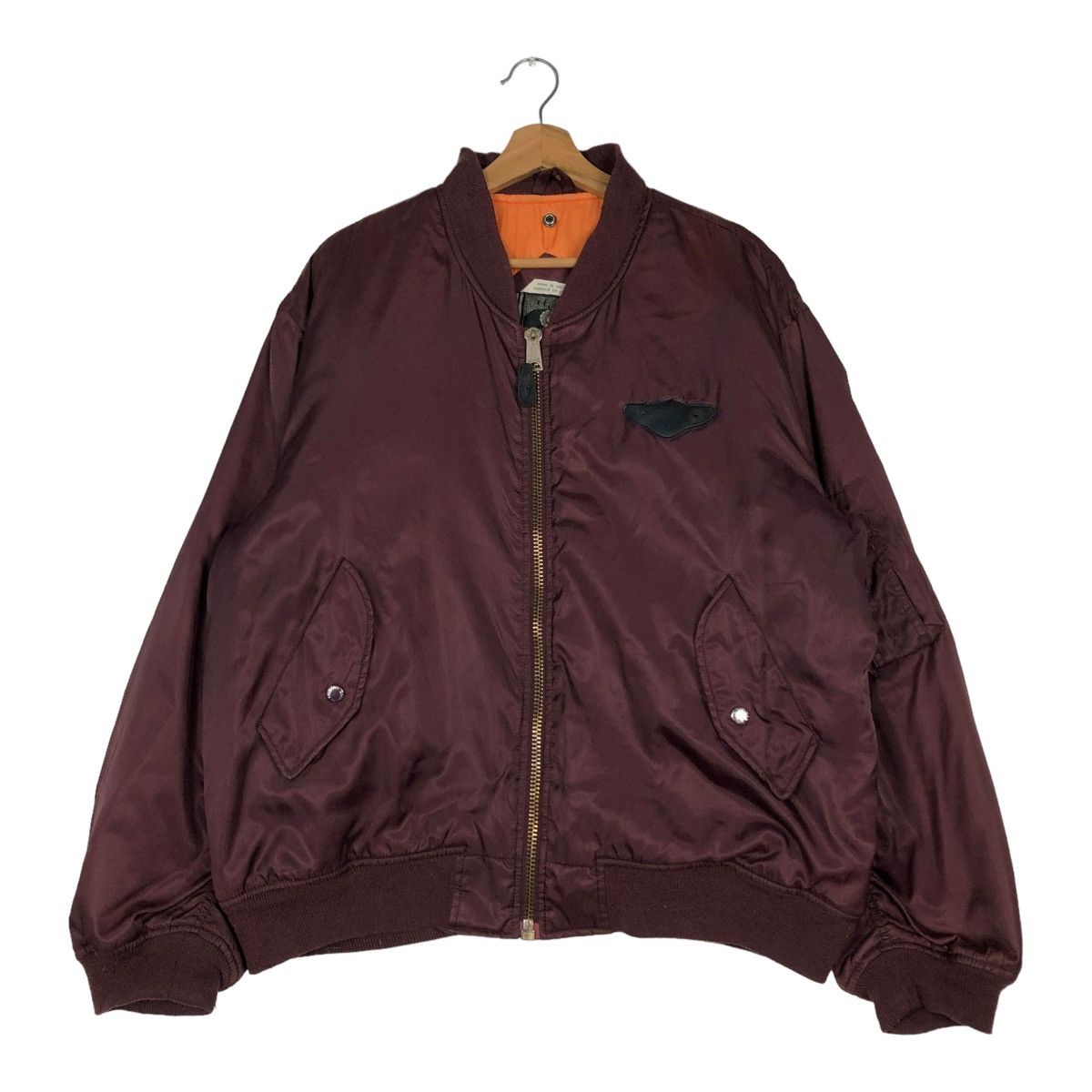 Vintage 🔥VINTAGE BOMBER JACKET MA-1 DESIGN BACK FIRE USA BIG LOGO Size US L / EU 52-54 / 3 - 6 Thumbnail