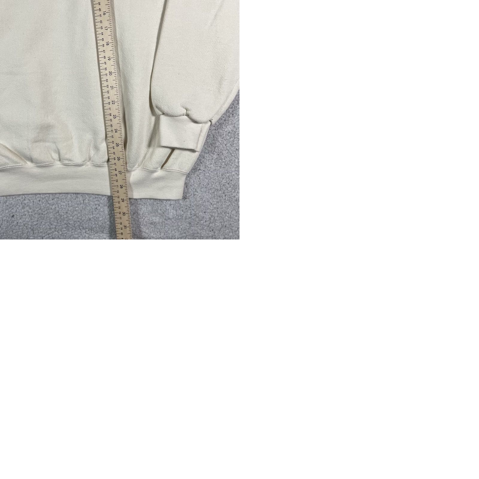 Lee VINTAGE Pfizer Sweatshirt Mens XL Cream Pullover Crewneck Logo Embroidered 80s 90s Retro USA Winter Fall Spring Baggy Regular Mens Size US XL / EU 56 / 4 - 9 Thumbnail
