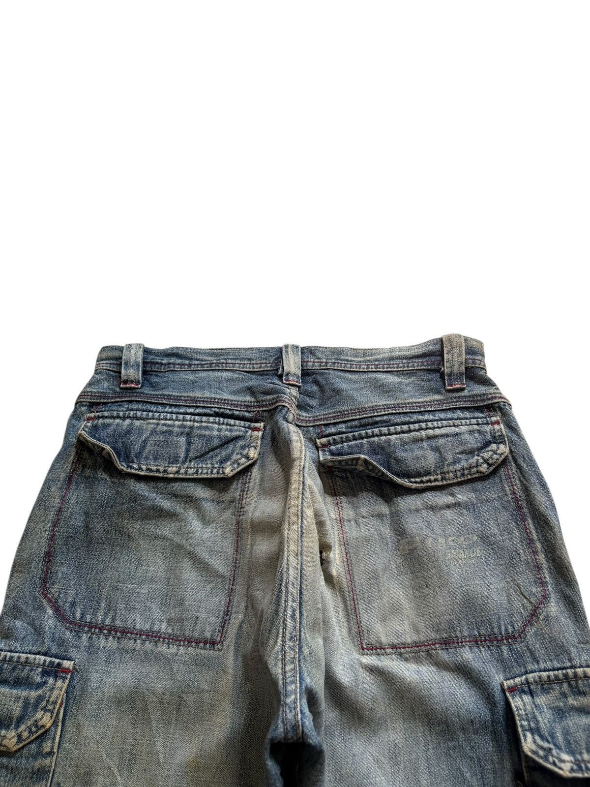 Japanese Brand Vintage Piko Cargo Mud Wash Baggy Wideleg Jeans Size US 30 / EU 46 - 8 Thumbnail