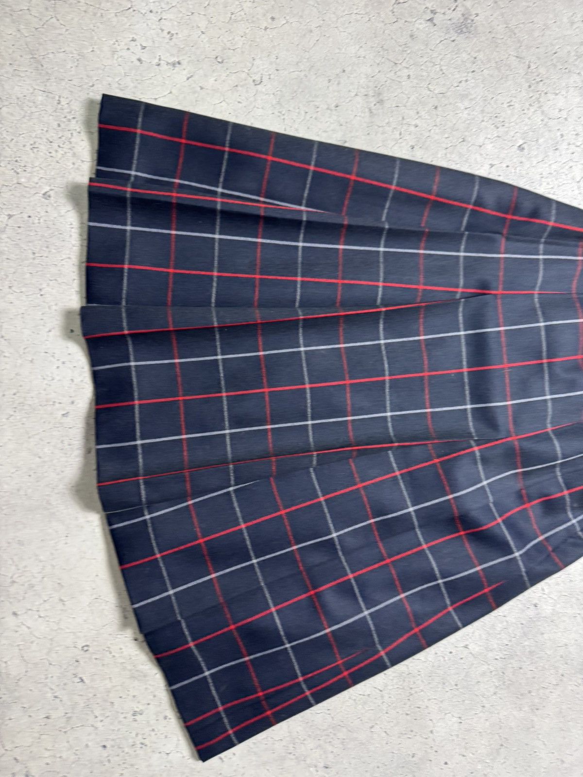 Burberry Burberrys Checkered Wool Skirt Vintage 90’s Size 28" / US 6 / IT 42 - 3 Thumbnail