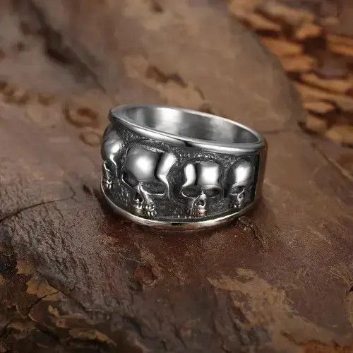 NILOS Hip Hop Wide Ring Punk Size ONE SIZE - 2 Thumbnail