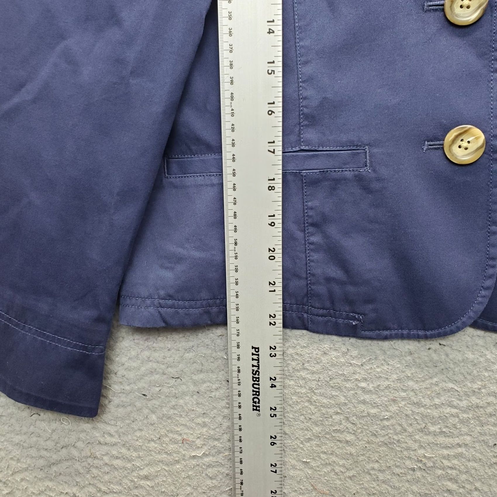 Vintage L.L. Bean Blazer Jacket Womens Size 12P Petite Blue Single Breasted Notch Lapel Vintage: No Size XL / US 12-14 / IT 48-50 - 3 Thumbnail