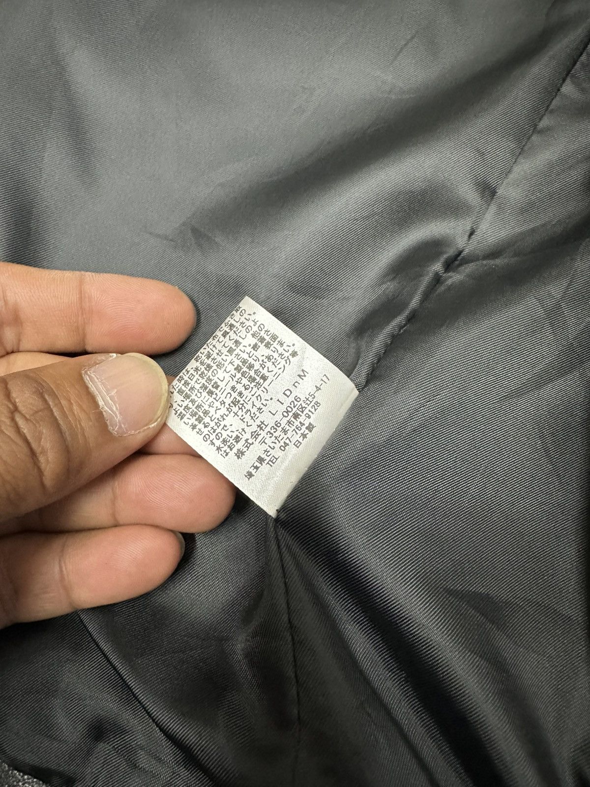 LIDNM Double Collar Leather Jacket