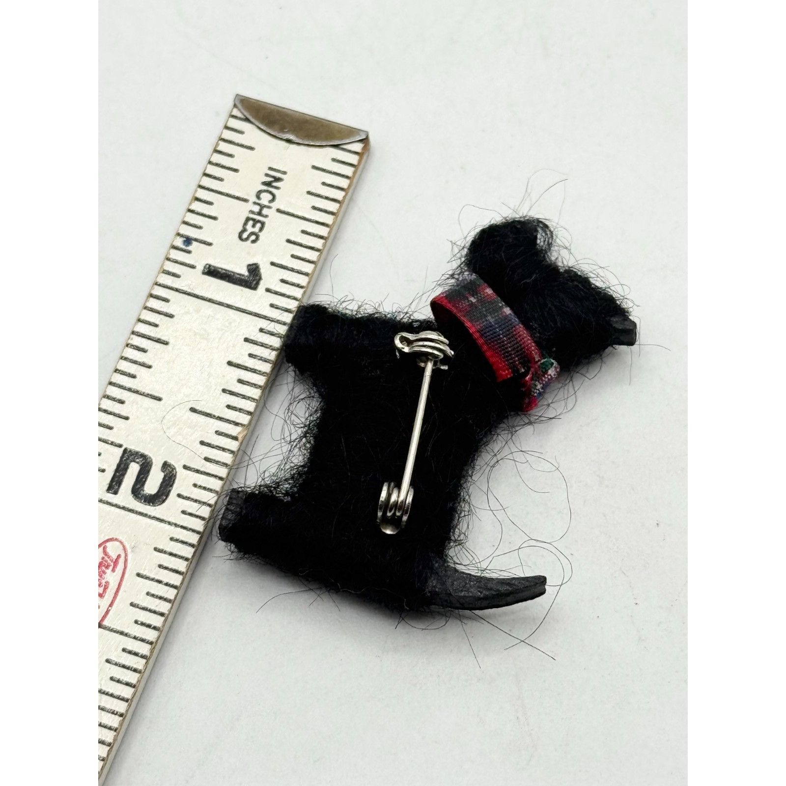 Vintage Vintage fuzzy Scottie Dog Scottish Terrier brooch pin Size ONE SIZE - 4 Thumbnail