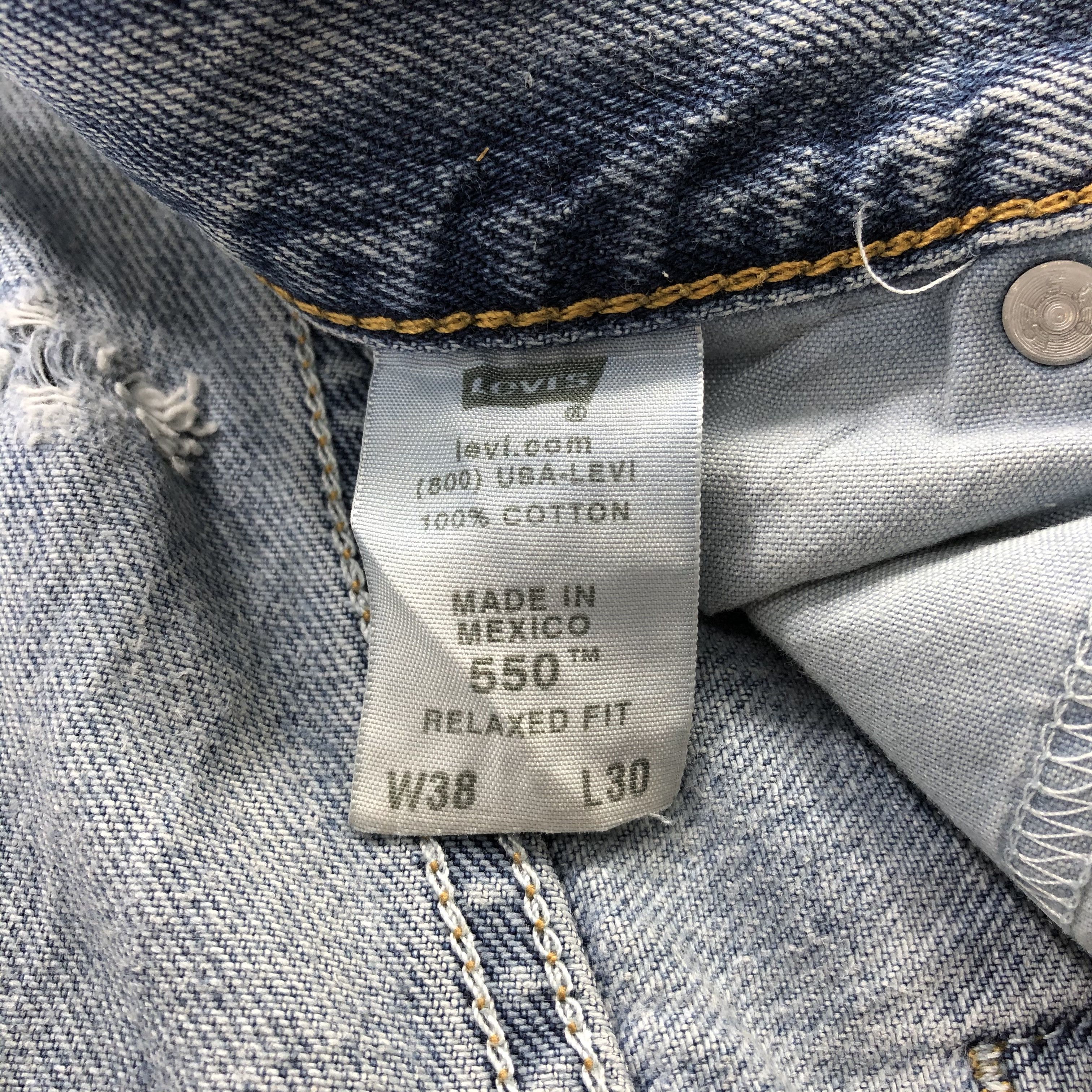 Levi's × Vintage Vintage Distress Levis 550 Jeans-JM1051 Size US 37 - 12 Thumbnail