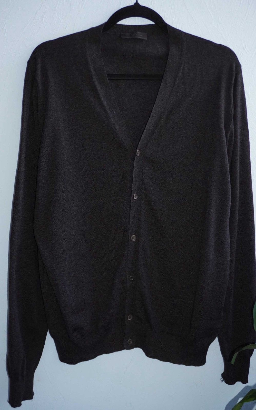 Prada PRADA SS2021 Gray Wool Cardigan Raf Simons Sweater Black tag Size US M / EU 48-50 / 2 - 1 Thumbnail