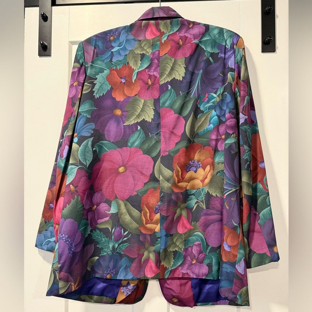 Other Vintage Alfred Dunner Vibrant Floral Blazer Women’s Size 22 Size ONE SIZE - 2 Thumbnail