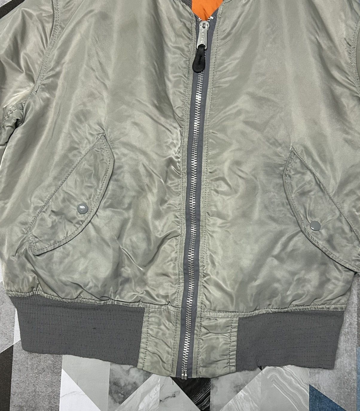 Alpha Industries × Vintage 🔥🔥🔥🔥🔥 Vintage ALPHA INDUSTRIES MA-1 BOMBER JACKET RIVERSIBLE Size US M / EU 48-50 / 2 - 4 Thumbnail