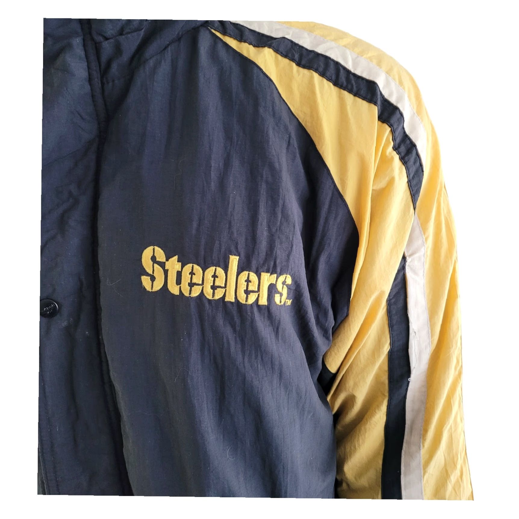 Reebok VINTAGE Reebok Steelers NFL Padded Jacket Sz XL Size US XL / EU 56 / 4 - 5 Thumbnail