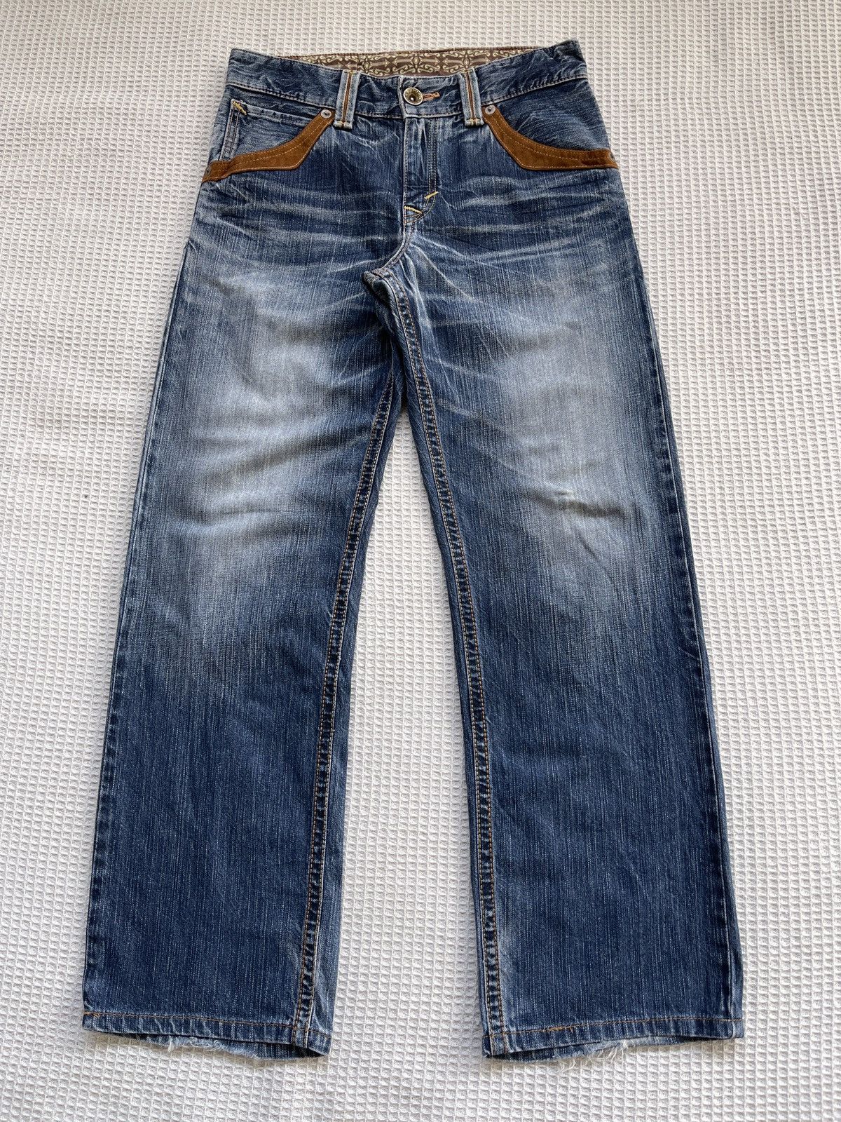 Edwin Last Drop🔥Rare🔥EDWIN Exclusive Vintage Wide Leg Jeans Size US 30 / EU 46 - 2 Thumbnail