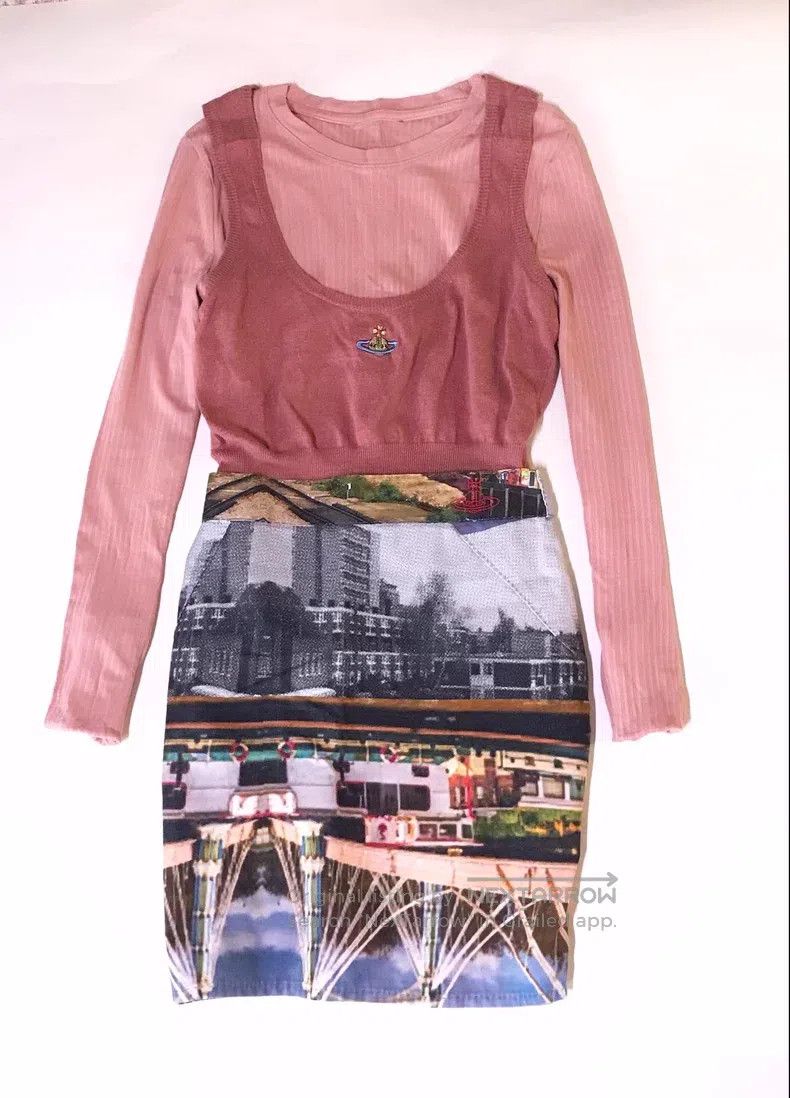 Vivienne Westwood Vivienne Westwood Planet embroidery dusty pink vest Size M / US 6-8 / IT 42-44 - 6 Thumbnail