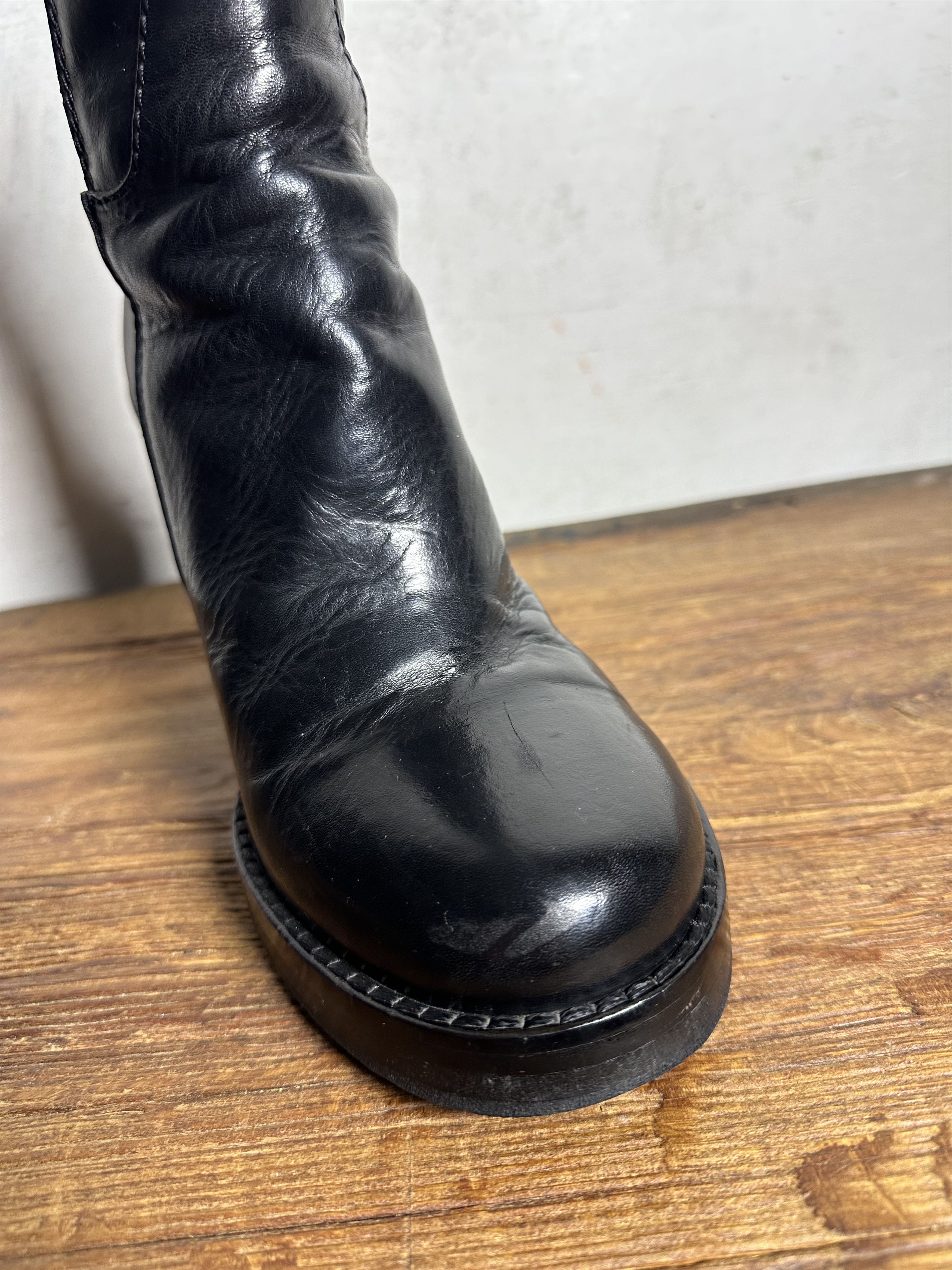 Ann Demeulemeester Ann Demeulemeester Two Piece Transformable Riding Boots Size US 8 / IT 38 - 11 Thumbnail