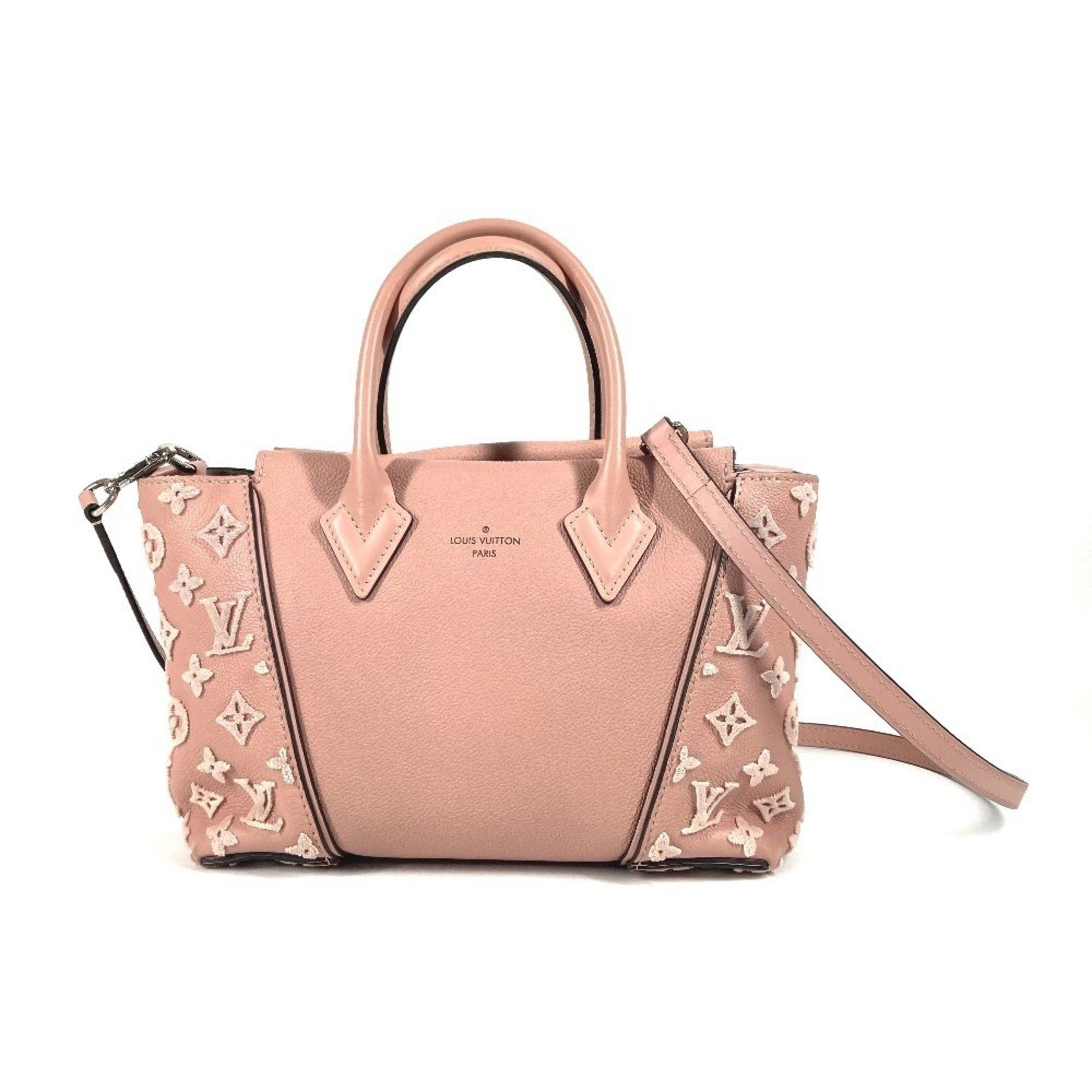 Louis Vuitton M94639 Monogram Velour Tote W Bb Bag Shoulder 2Way Handbag Ladies Magnolia Pink, Women's